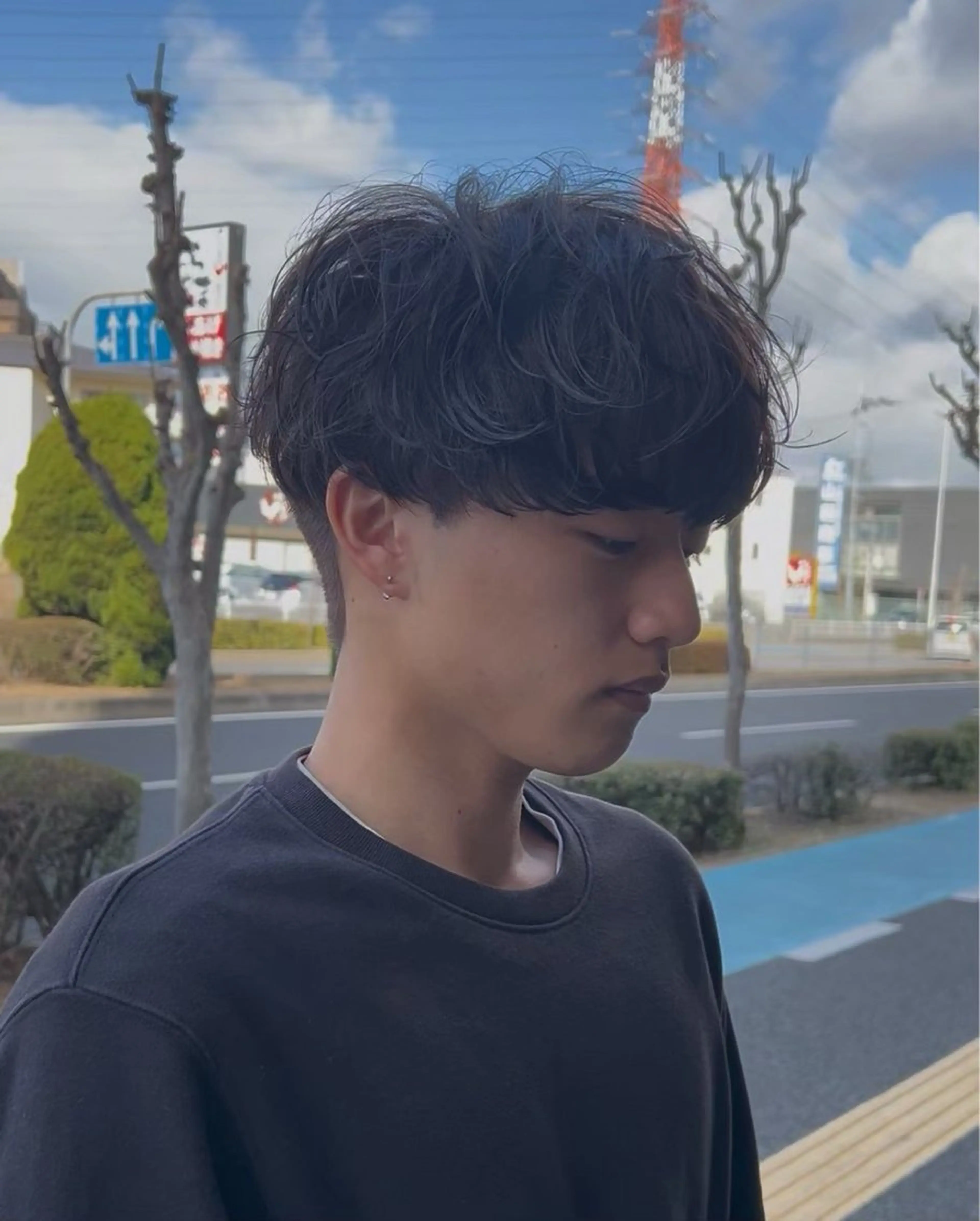 パーマ メンズ カット パーマ メンズサロンRomë 菜里のヘアスタイル