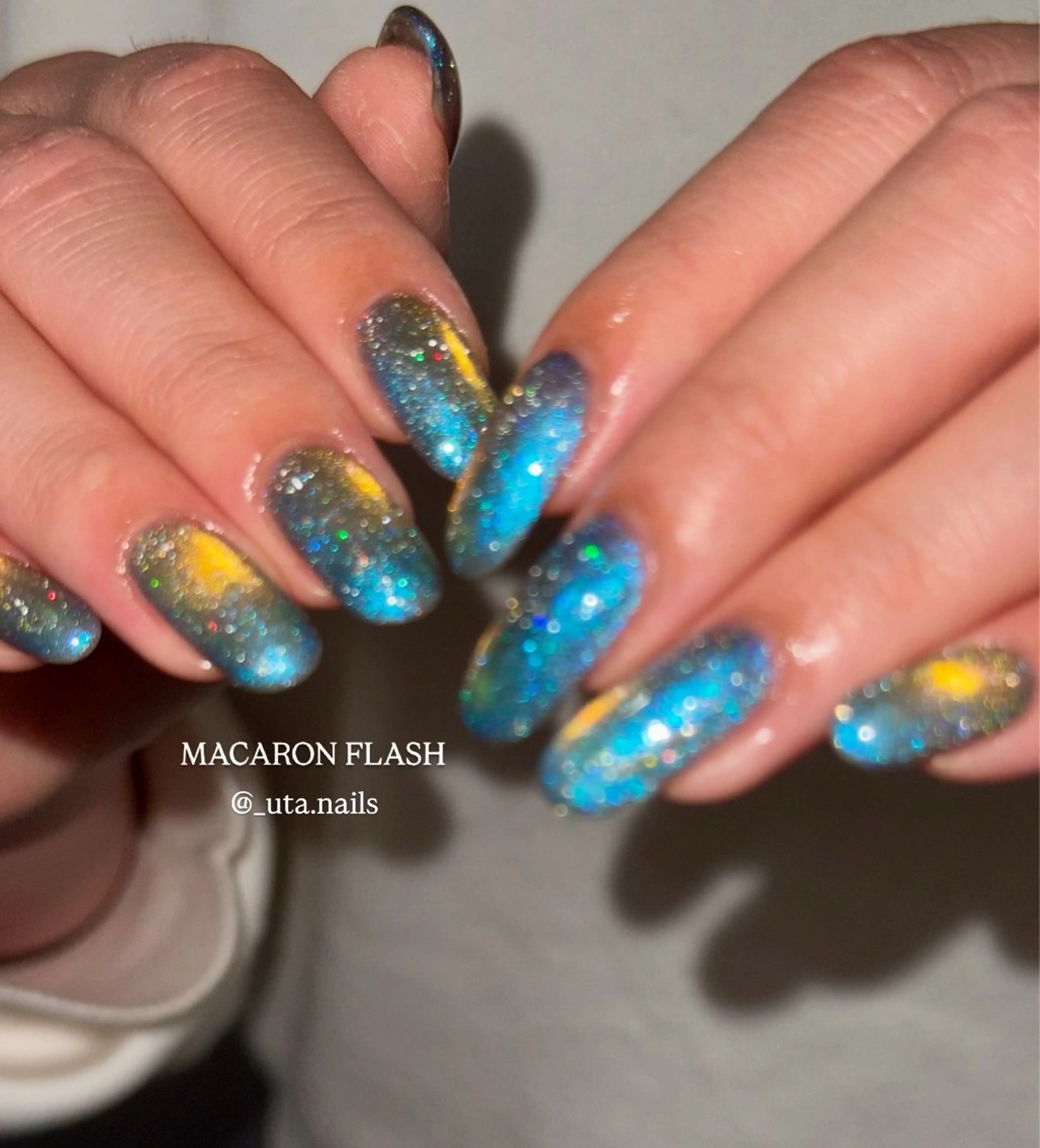 ネイル フラッシュネイル フラッシュマグ マグネットネイル ハンドネイル éimy.所属・éimy. utaのネイルデザイン