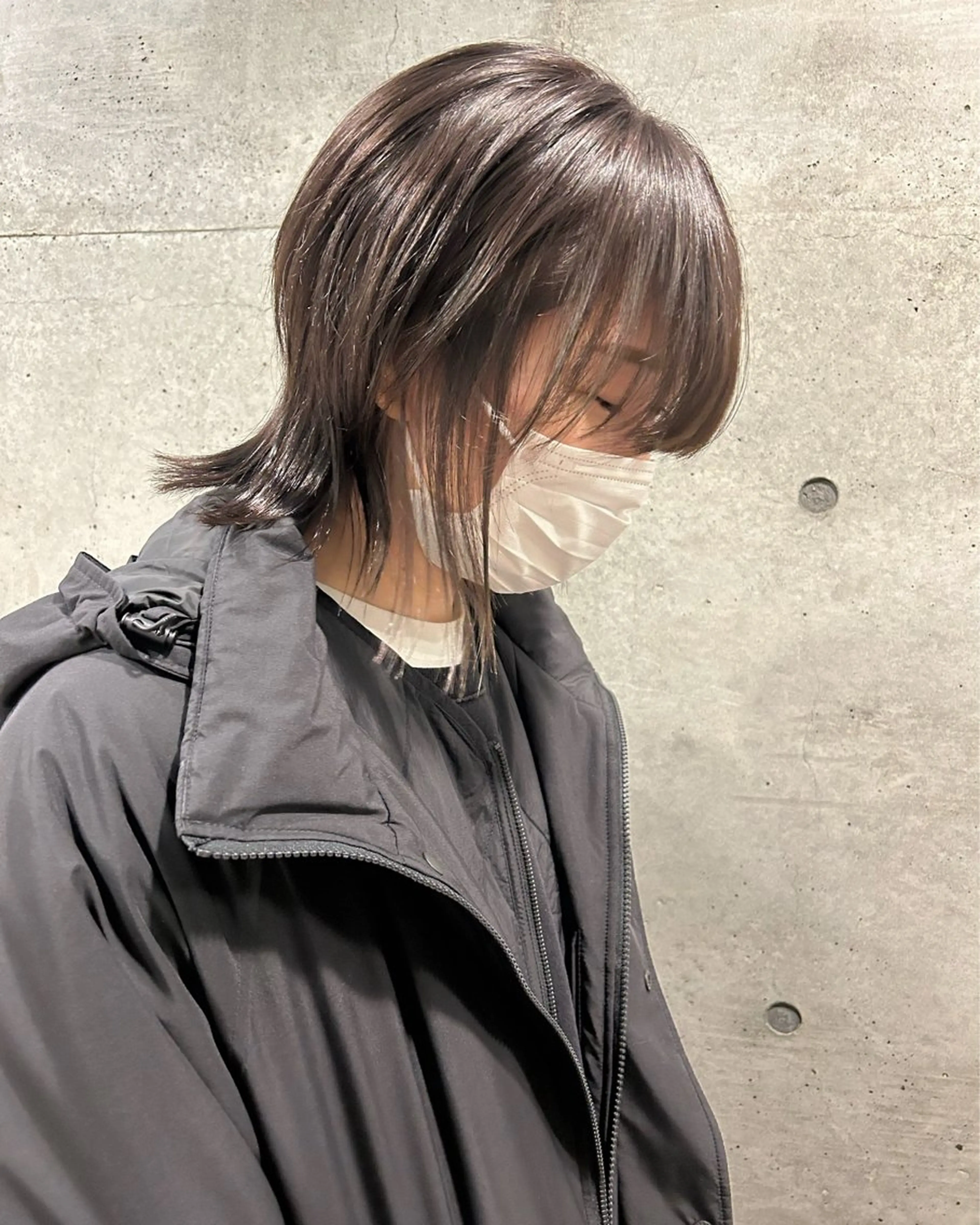 ミディアム カラー カット ヘアカラー トリートメント 後藤紗英/髪質改善 /オリーブベージュのヘアスタイル