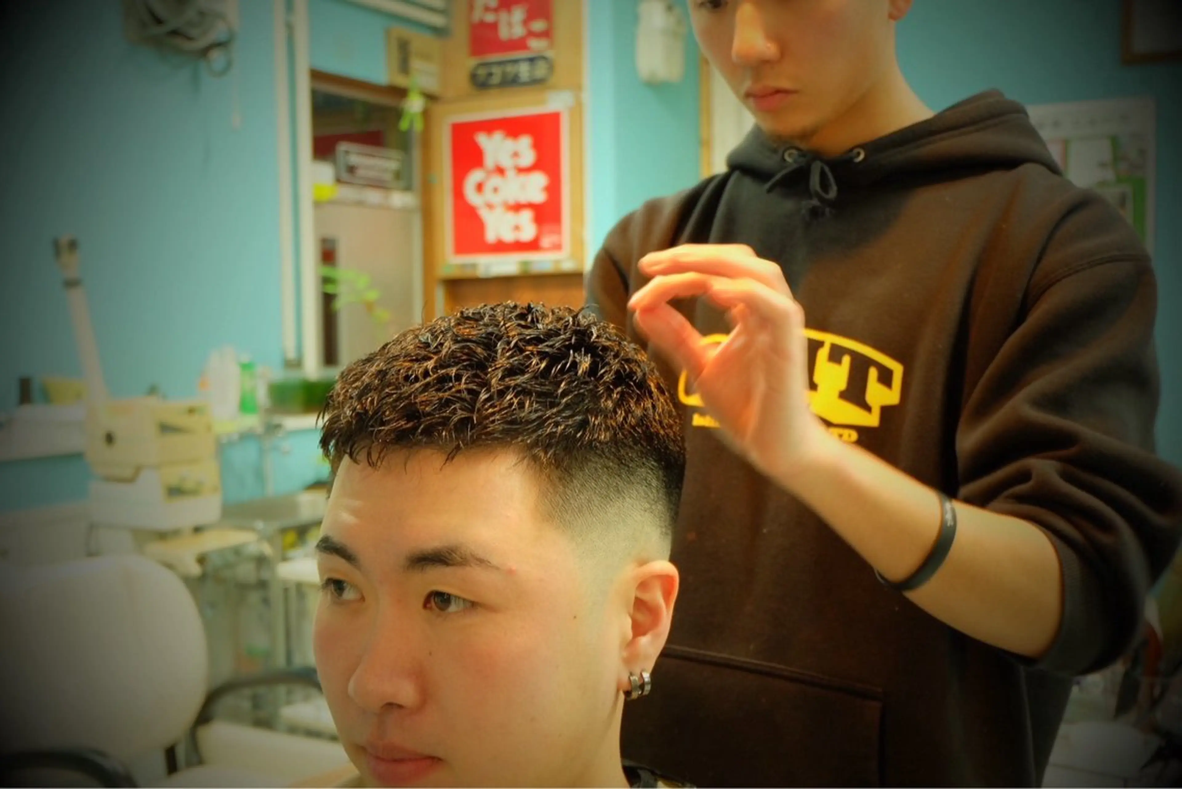 カット➕アイロンパーマの写真