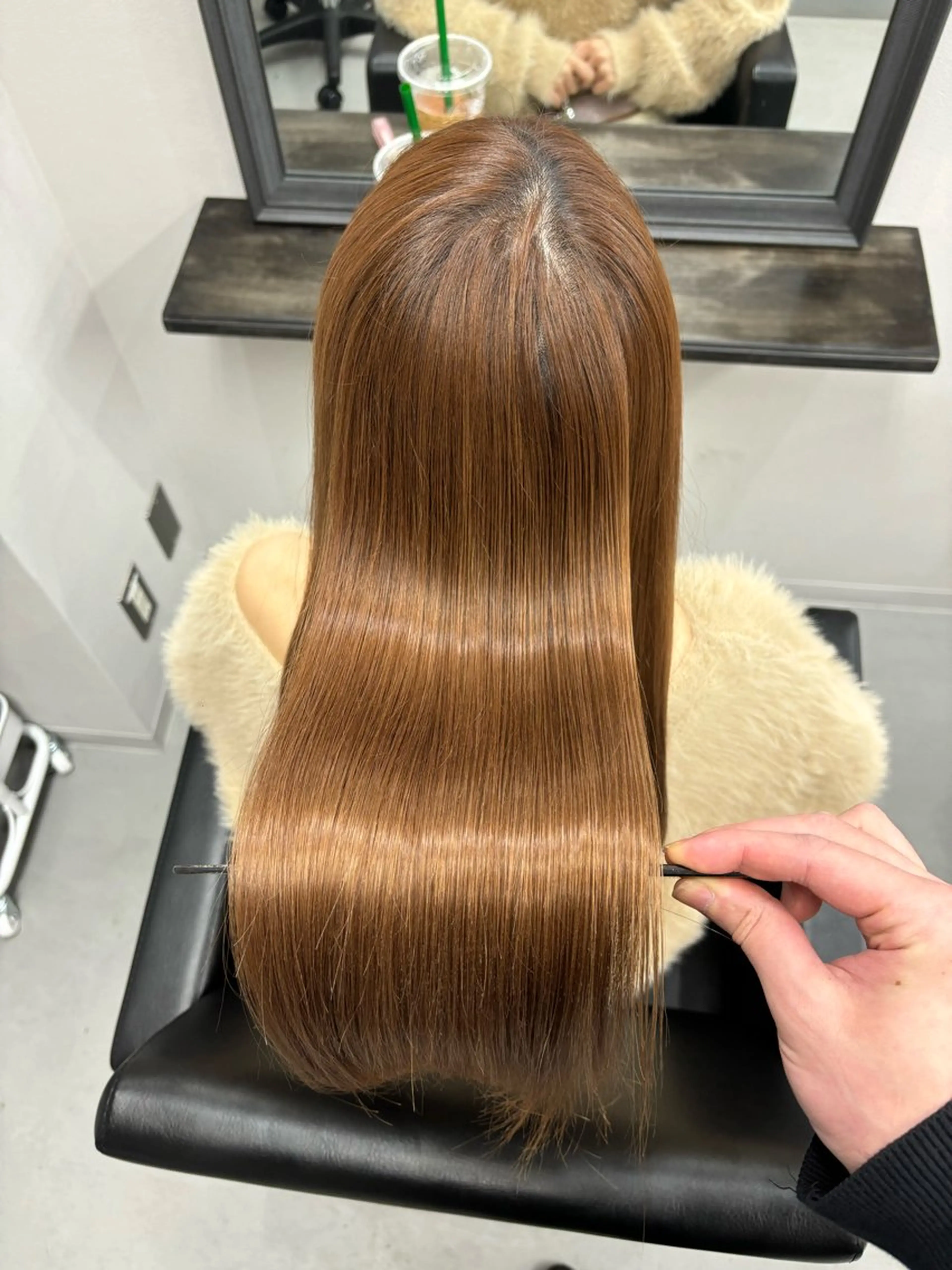 ロング ヘアカラー トリートメント XYZ新宿所属・縮毛矯正/韓国 /店長/KANATOのヘアスタイル