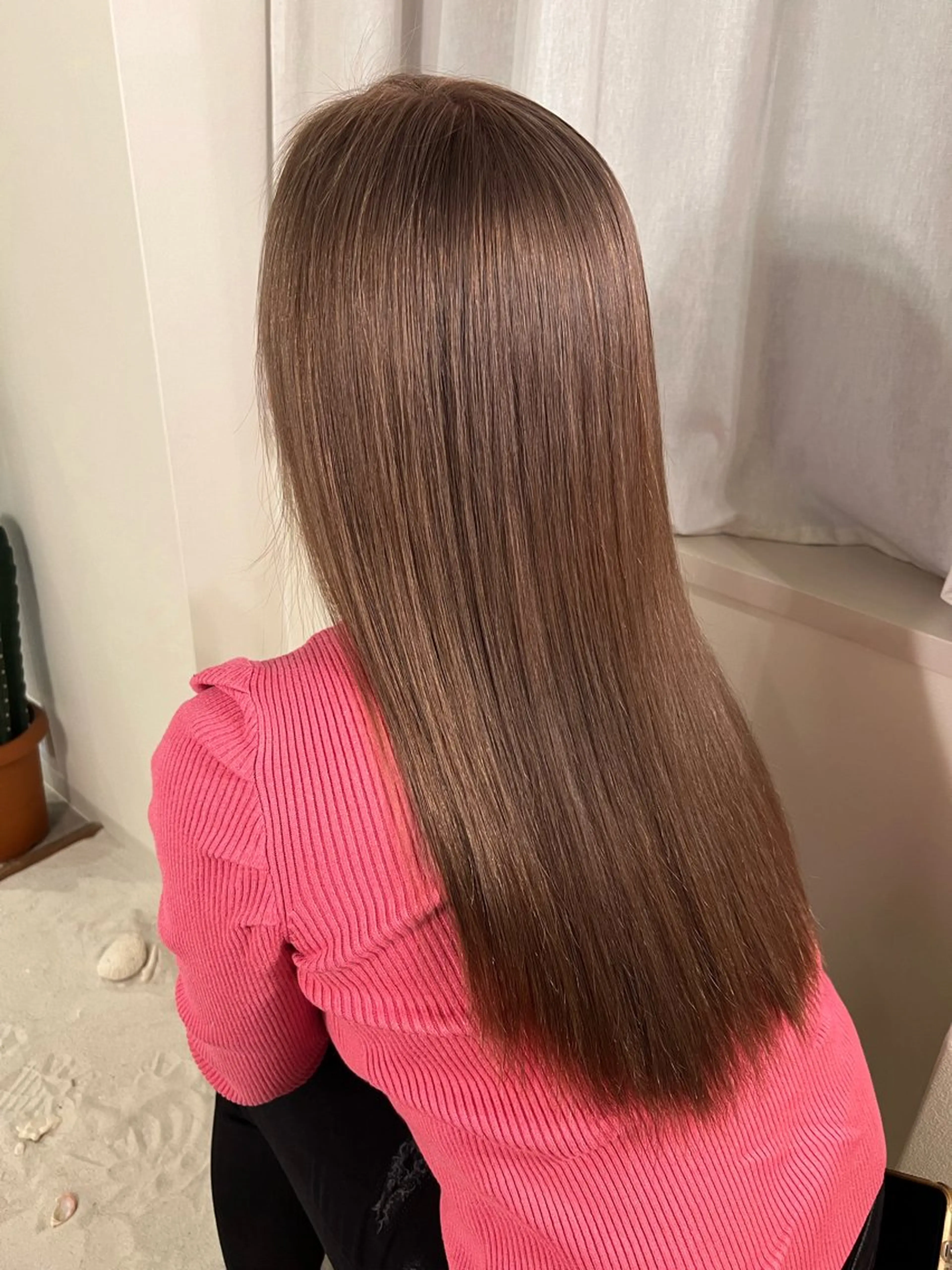 ロング ヘアカラー ココルアナ 豊中美容室のヘアスタイル