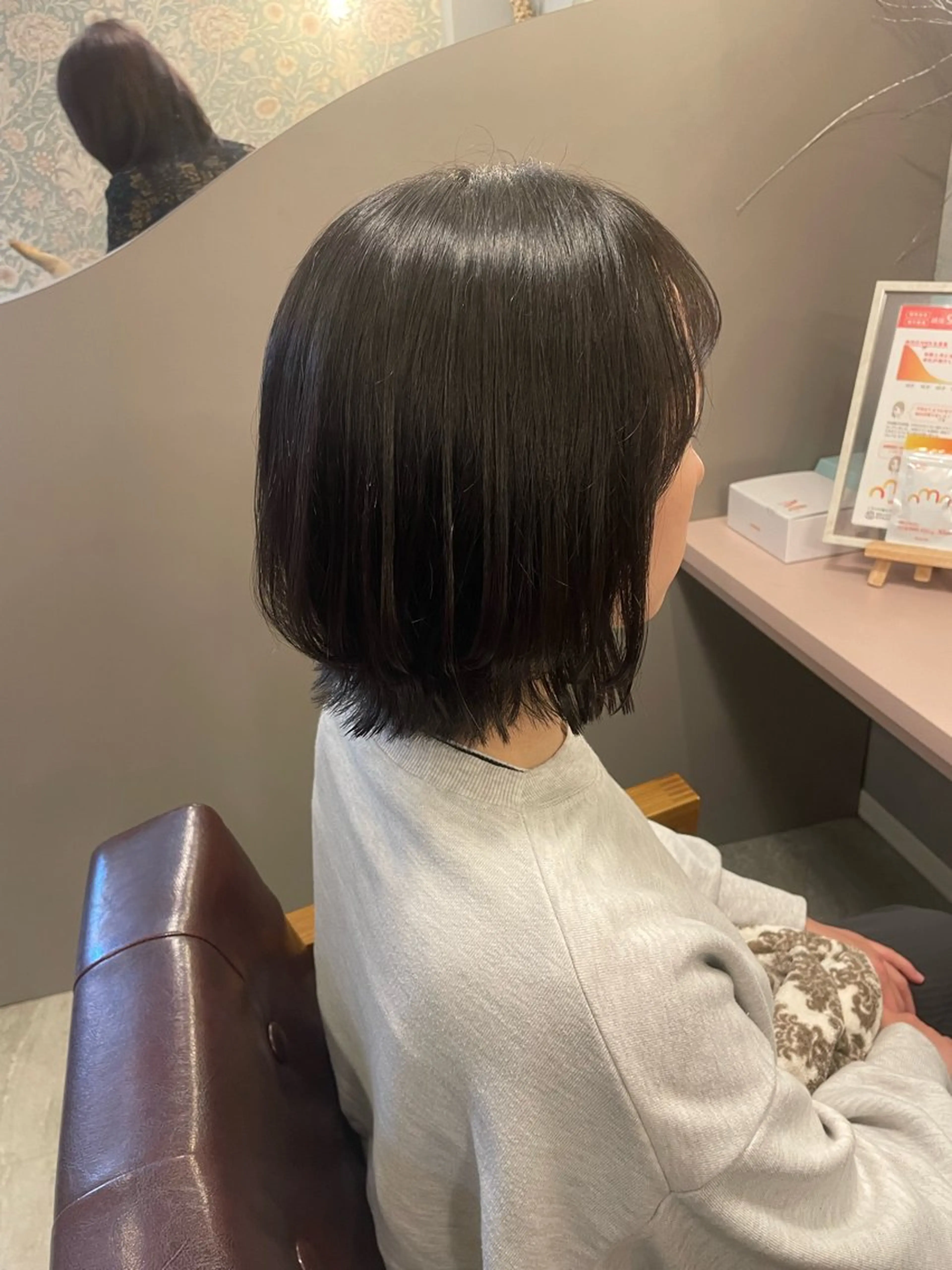 ミディアム ボブ レイヤーカット hair  make echo所属・hair make echo滿木あい花のヘアスタイル