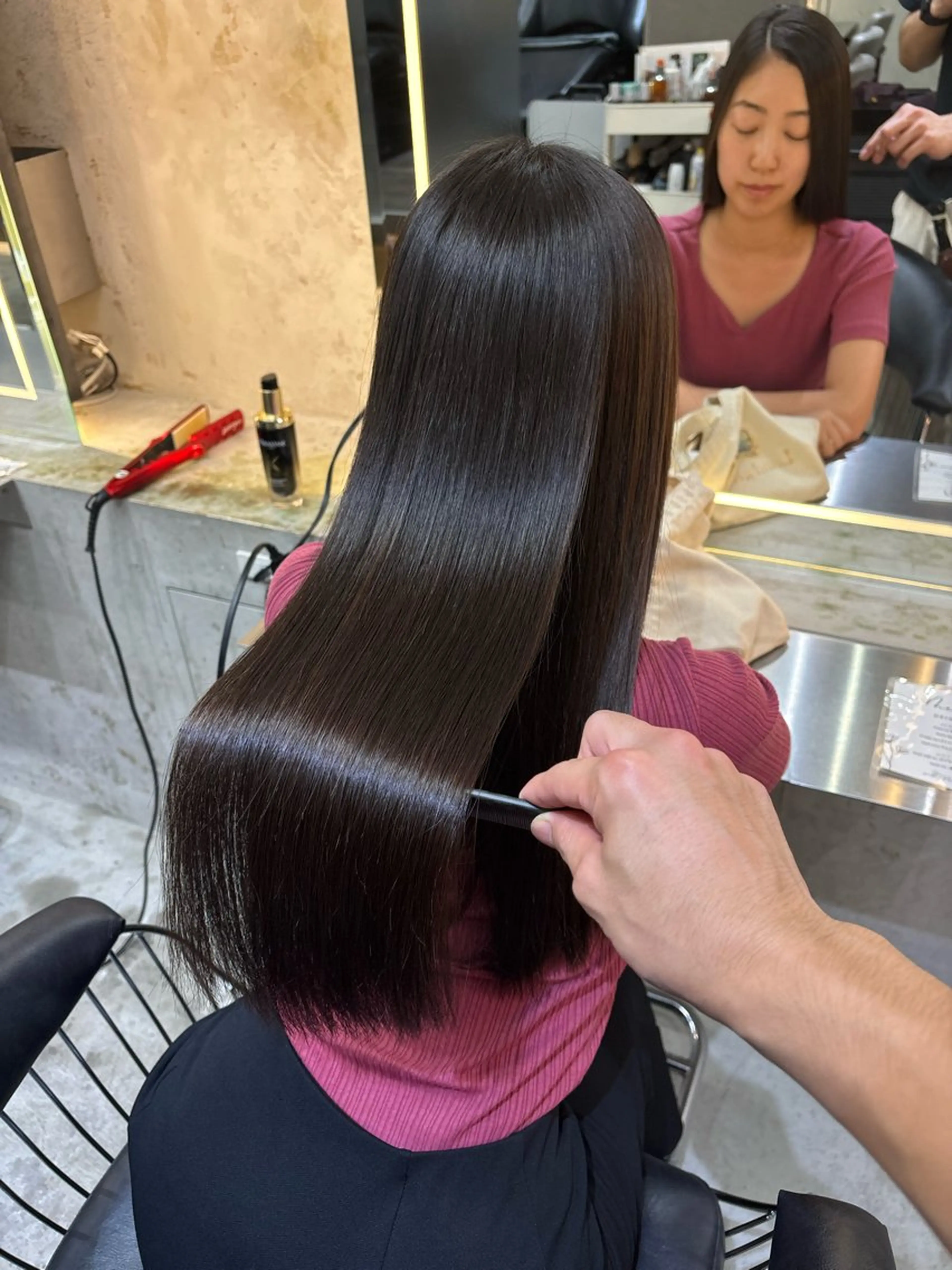 ロング 縮毛矯正 縮毛矯正 Lond表参道店所属・うる艶縮毛カラー✨ たいよう☀️のヘアスタイル