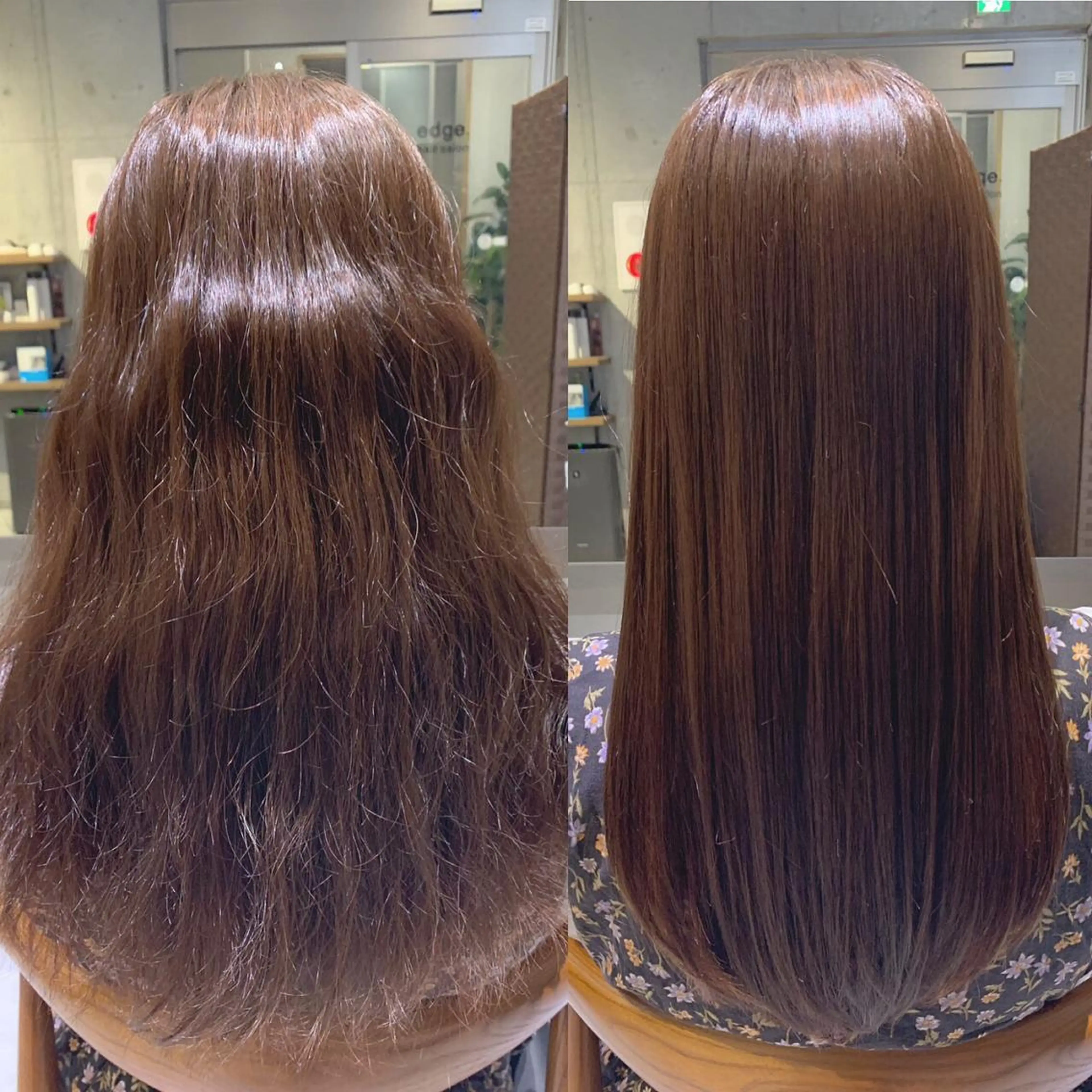 ロング カット ヘアカラー 縮毛矯正 トリートメント edge.所属・くまがい みゆ【edge.】のヘアスタイル
