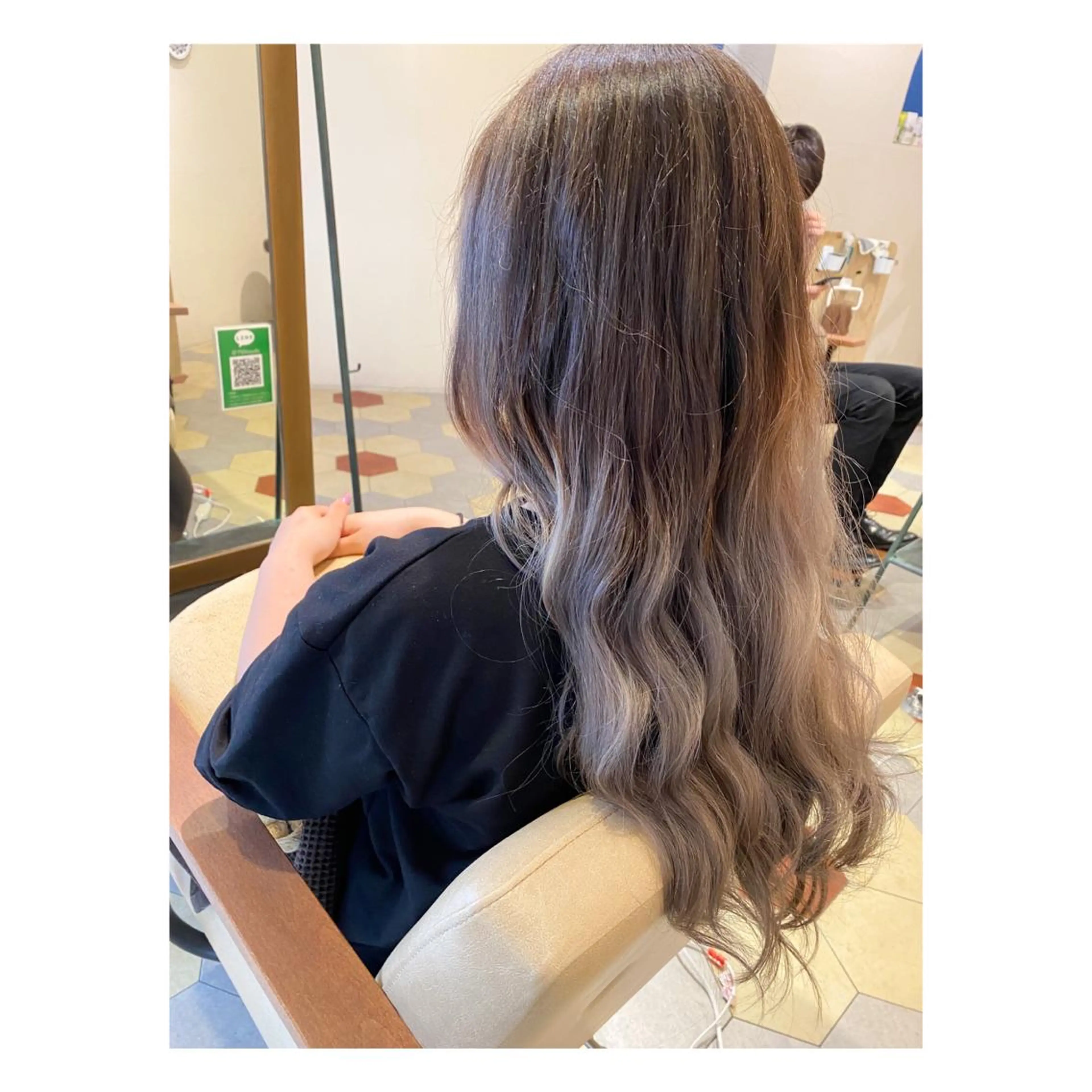 ロング カラー ヘアカラー 菊池大一 溝の口パーマのヘアスタイル