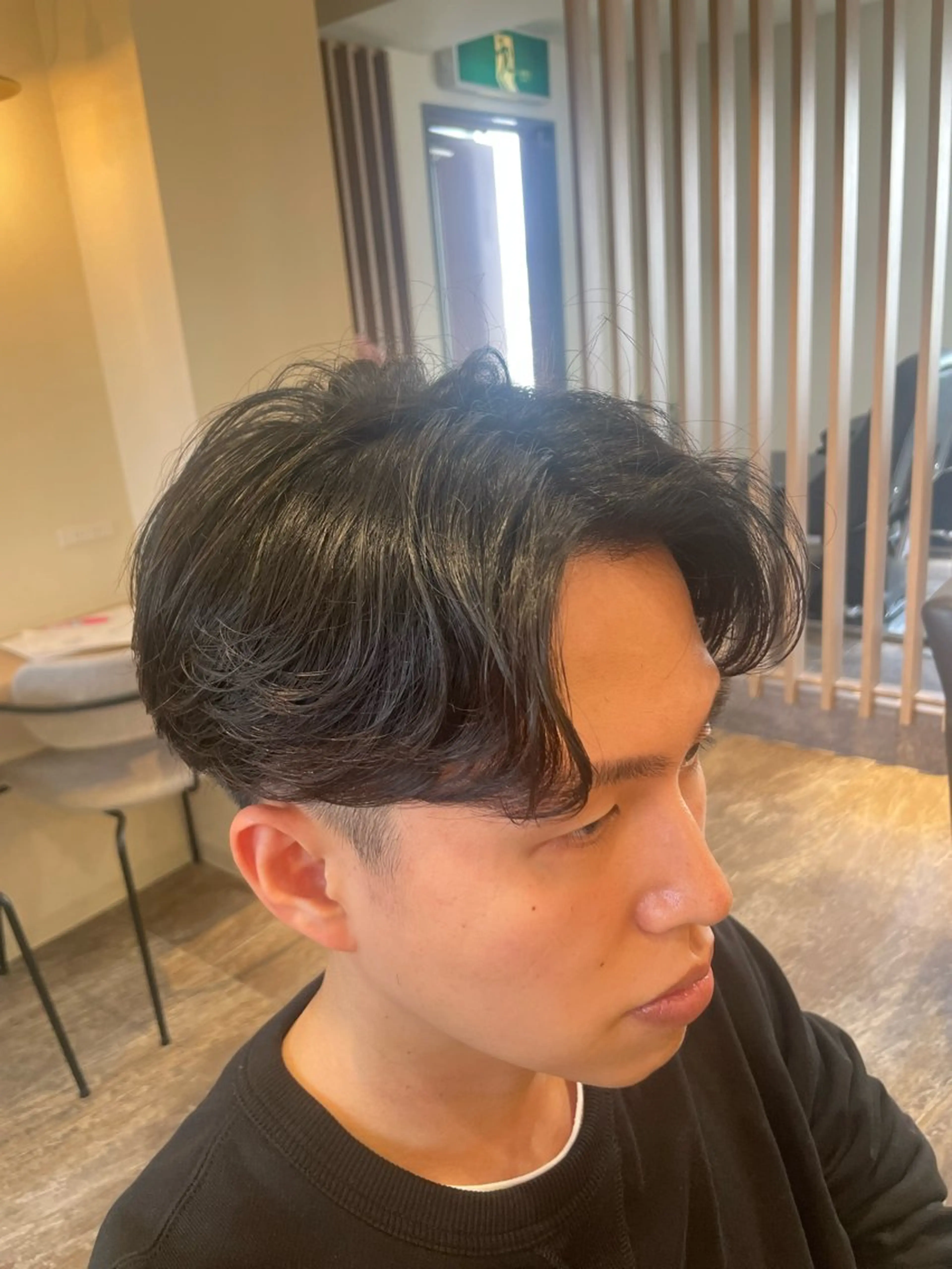 メンズ メンズパーマ カット パーマ 匠メンズショート✖️ アップバングNoroのヘアスタイル