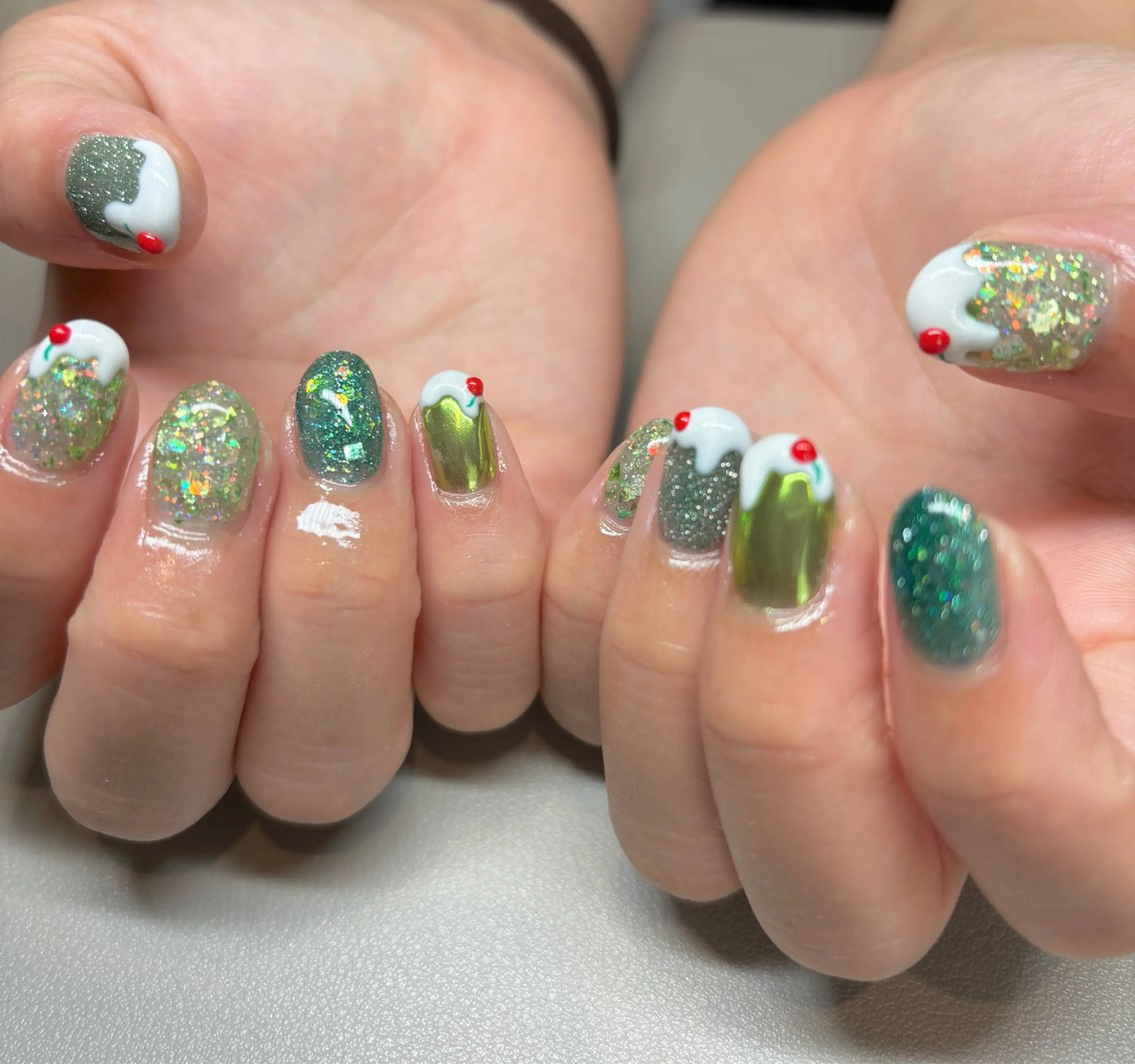 ネイル 長さ出し 持ち込み 春ネイル ハンドネイル N.style所属・Ｎ. styleのネイルデザイン