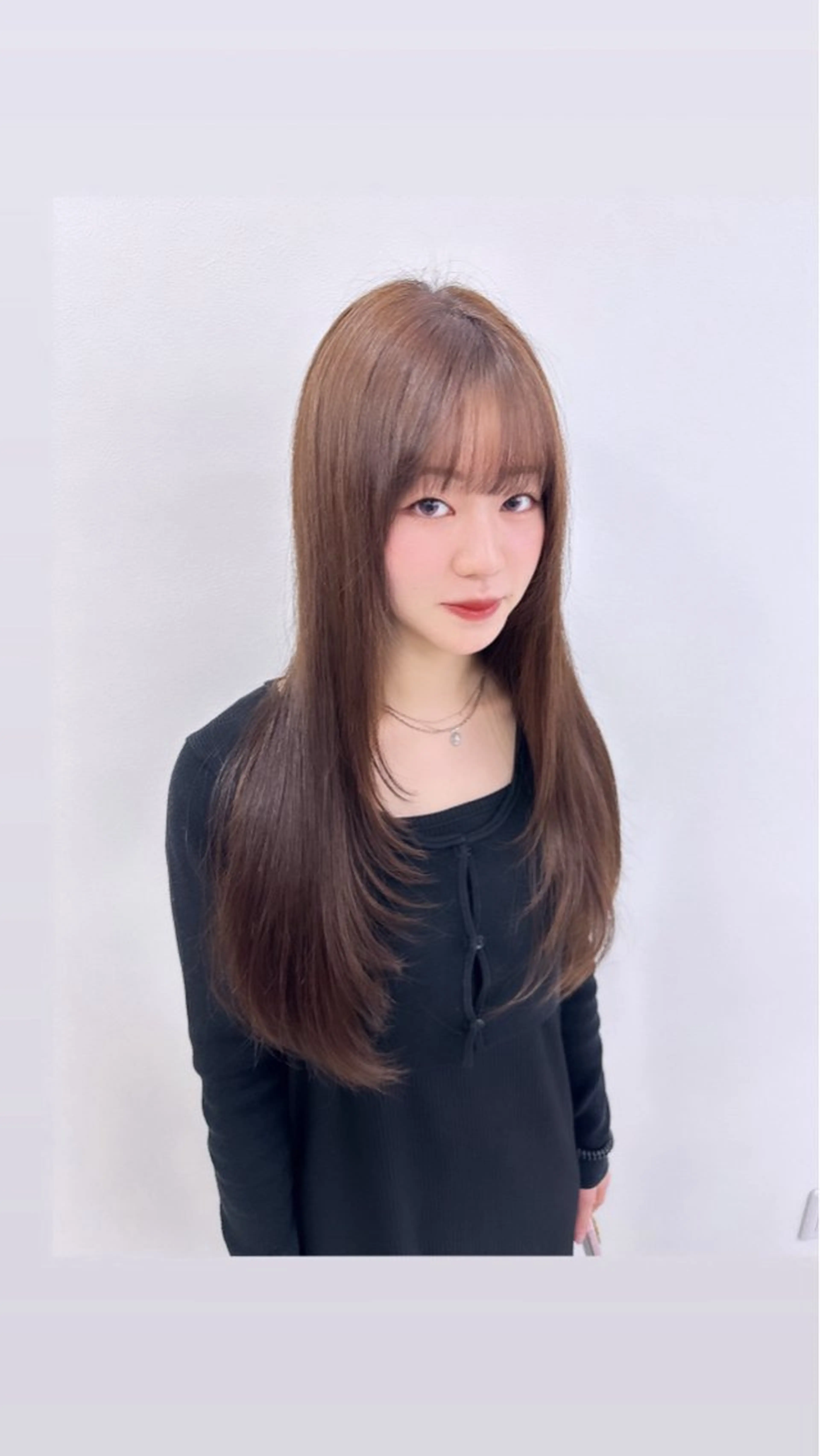 ロング カラー パーマ ヘアアレンジ メンズ キッズ ♥️韓国ヘア レイヤー♥️ゆりのヘアスタイル