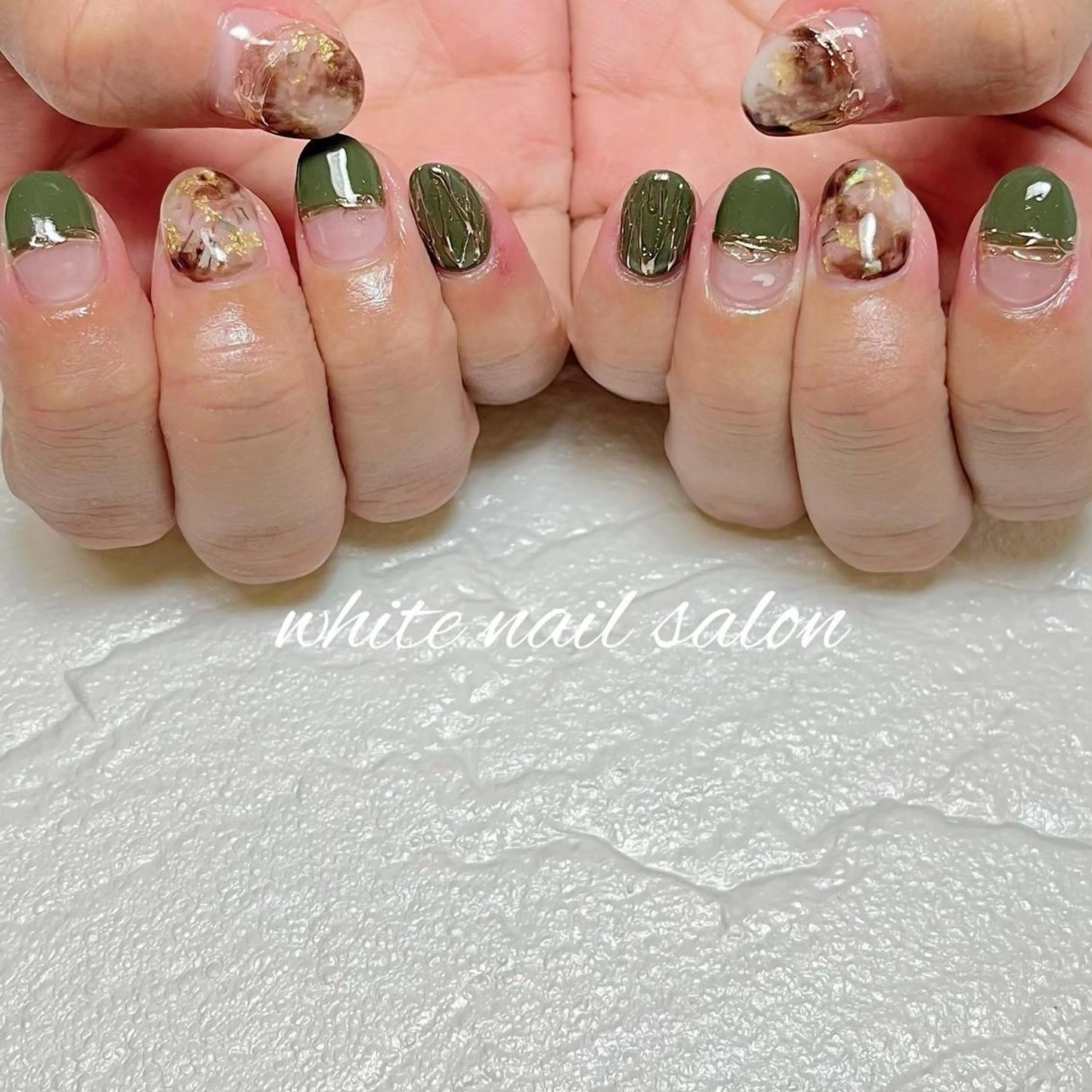 ネイル フットネイル ジェルネイル ハードジェル ラメ(グリッター) 持ち込み ハンドネイル white nail salonのネイルデザイン