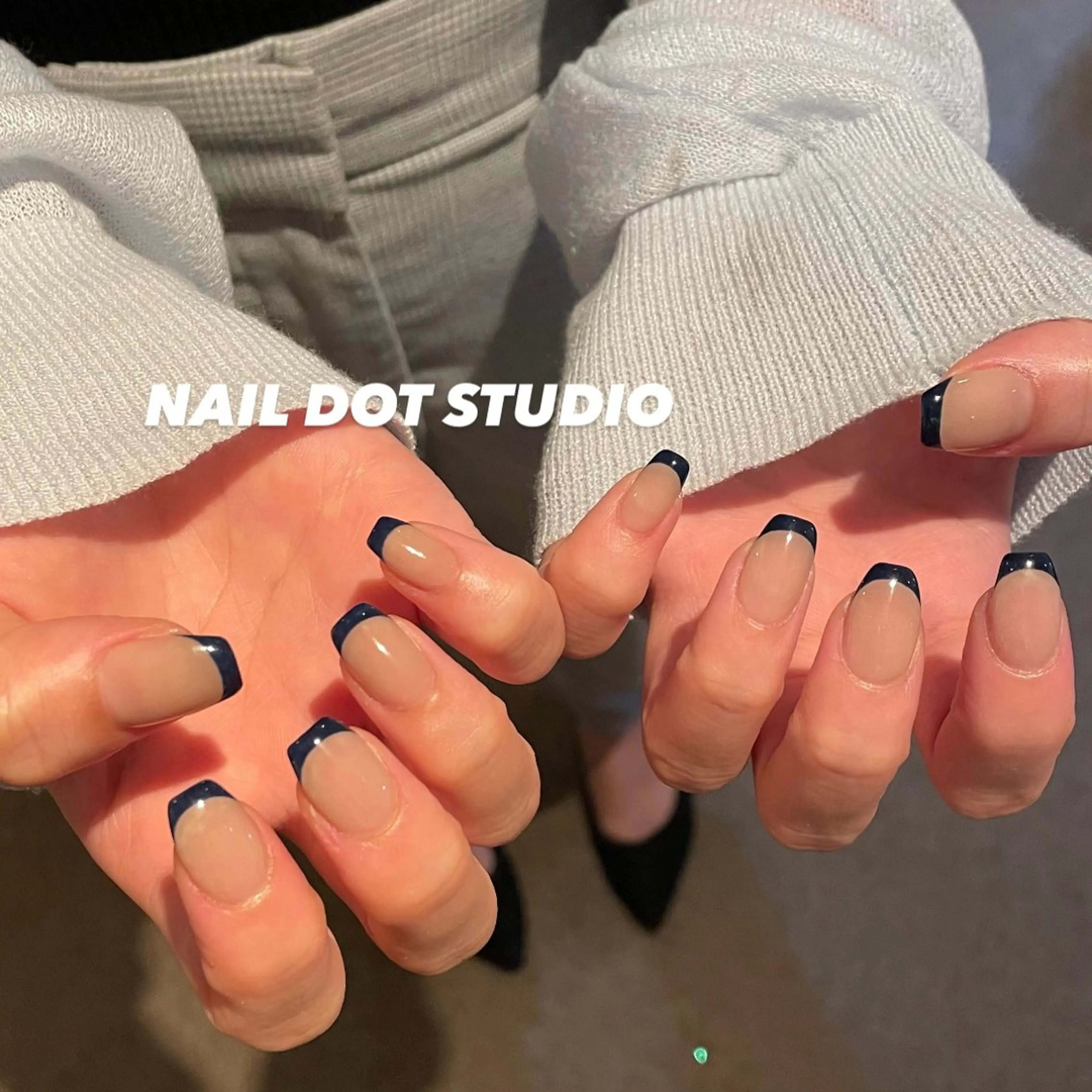 ネイル フレンチネイル ハンドネイル NAIL DOT STUDIO堺筋本町のネイルデザイン