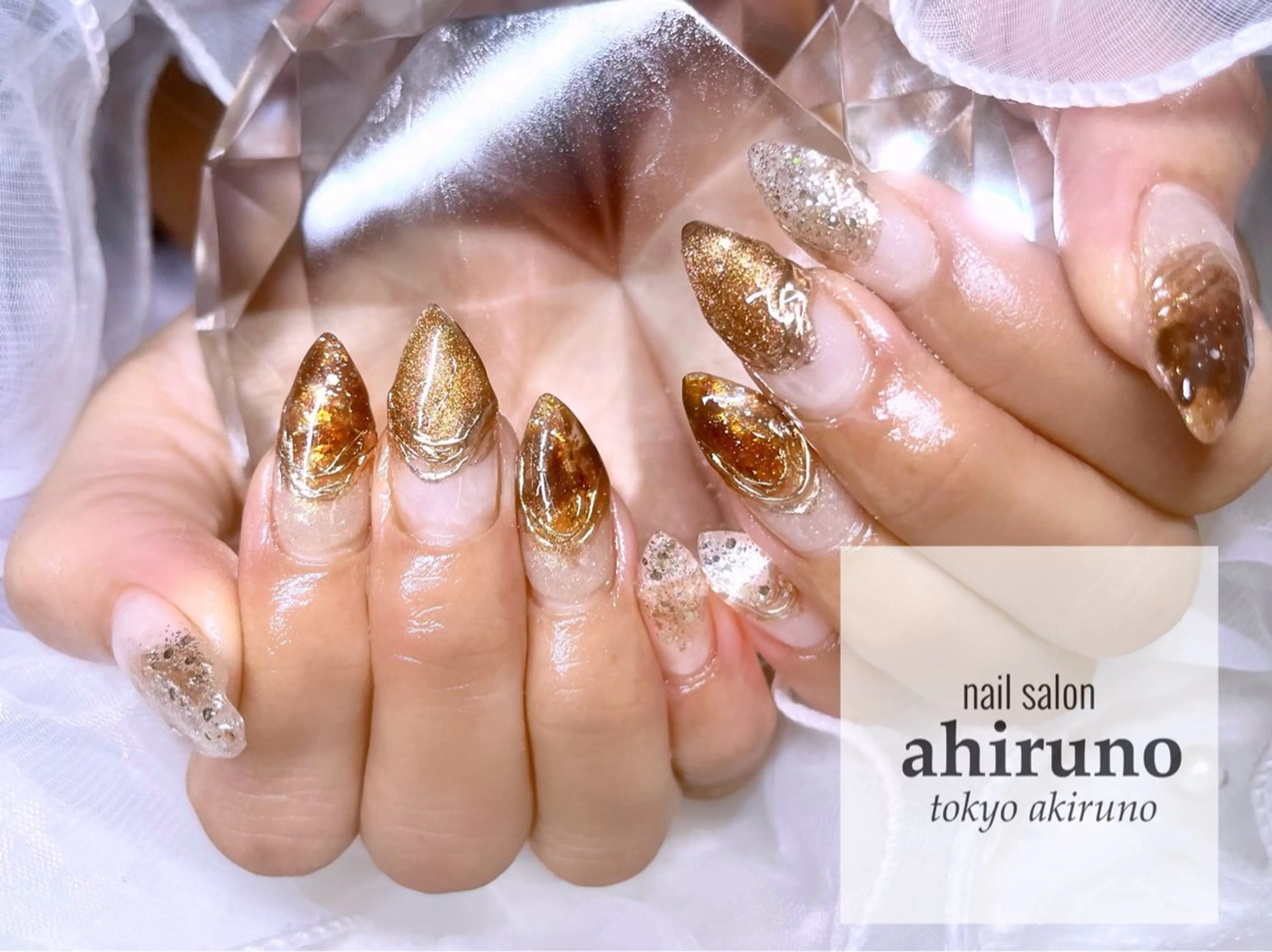 ネイル ミラーネイル ハンドネイル ａｈｉｒｕｎｏ ✿ ｙｕiのネイルデザイン