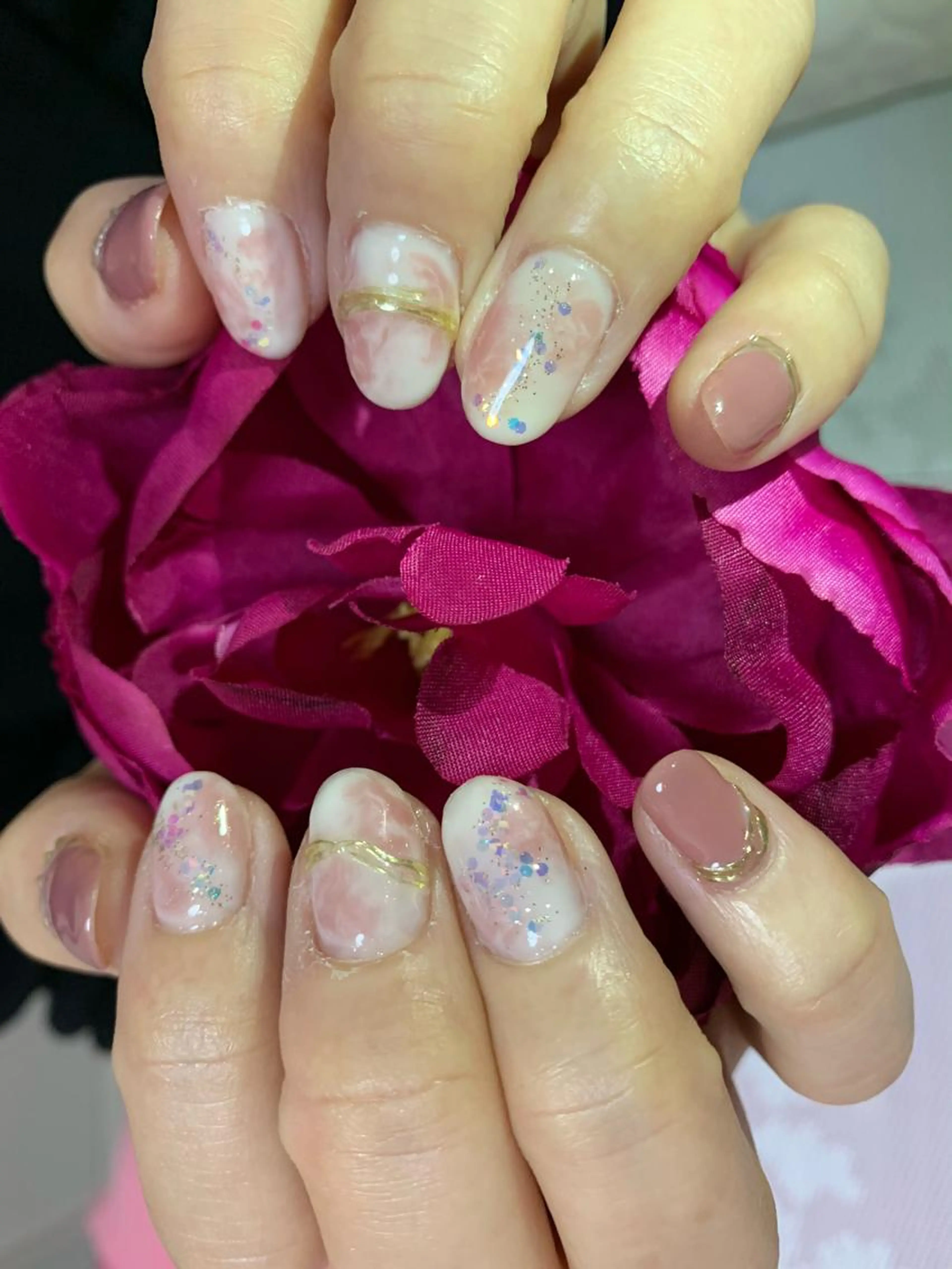 マーブルと3Dゴールドのミックス・オフ込み（オフ無−500円）の写真