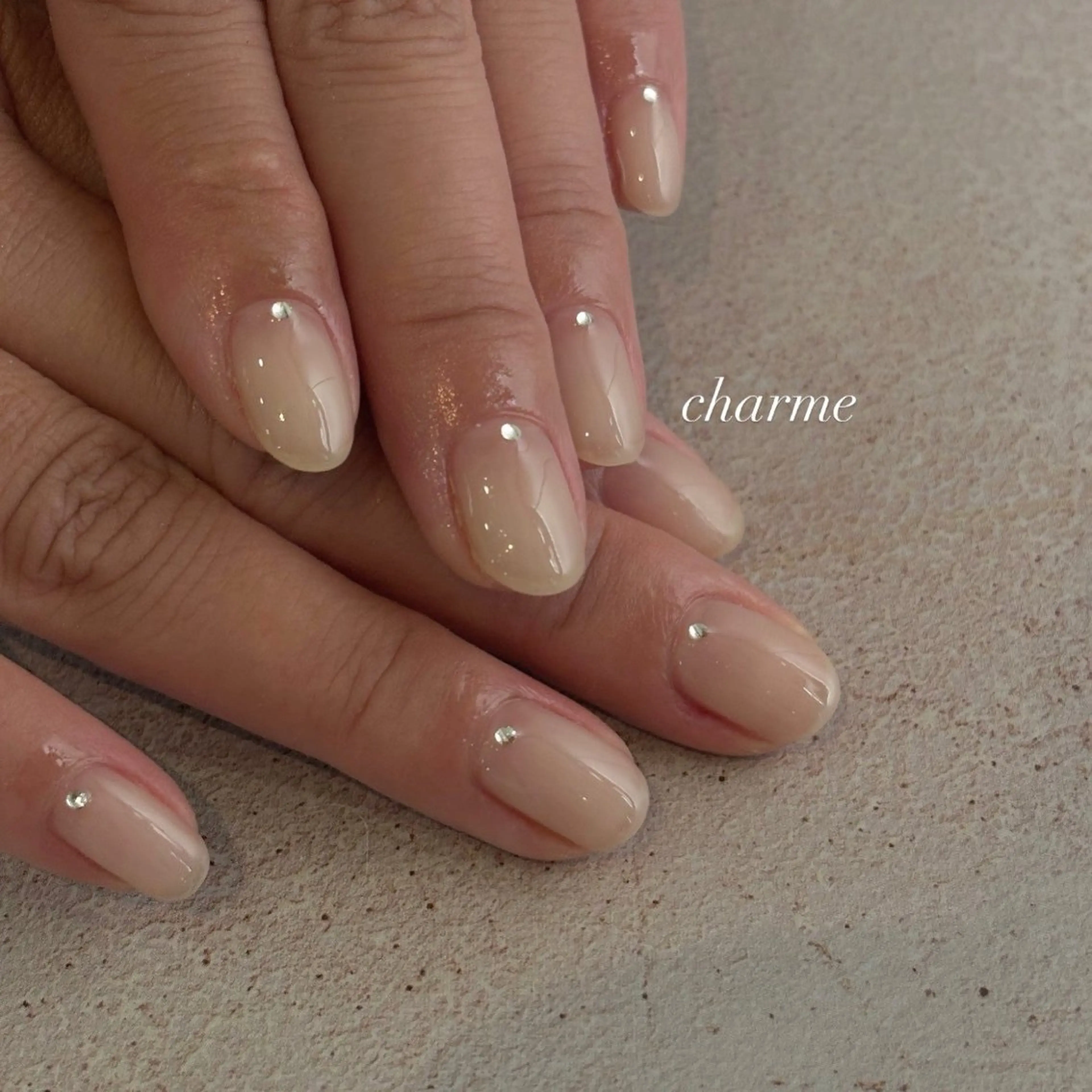 ネイル ワンカラーネイル ハンドネイル charme nailのネイルデザイン