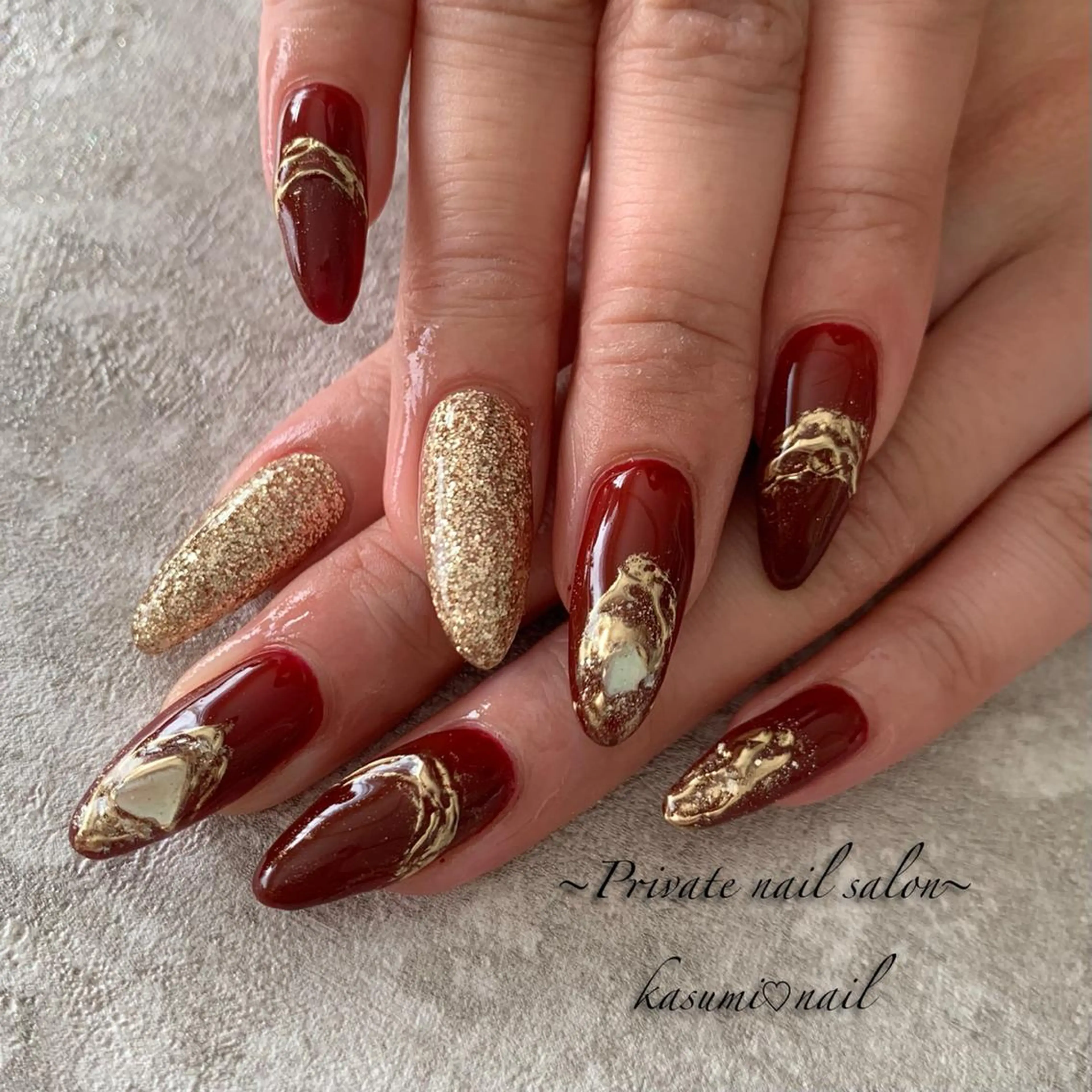 ネイル マグネットネイル ミラーネイル ニュアンスネイル KASUMI♡ Nailのネイルデザイン