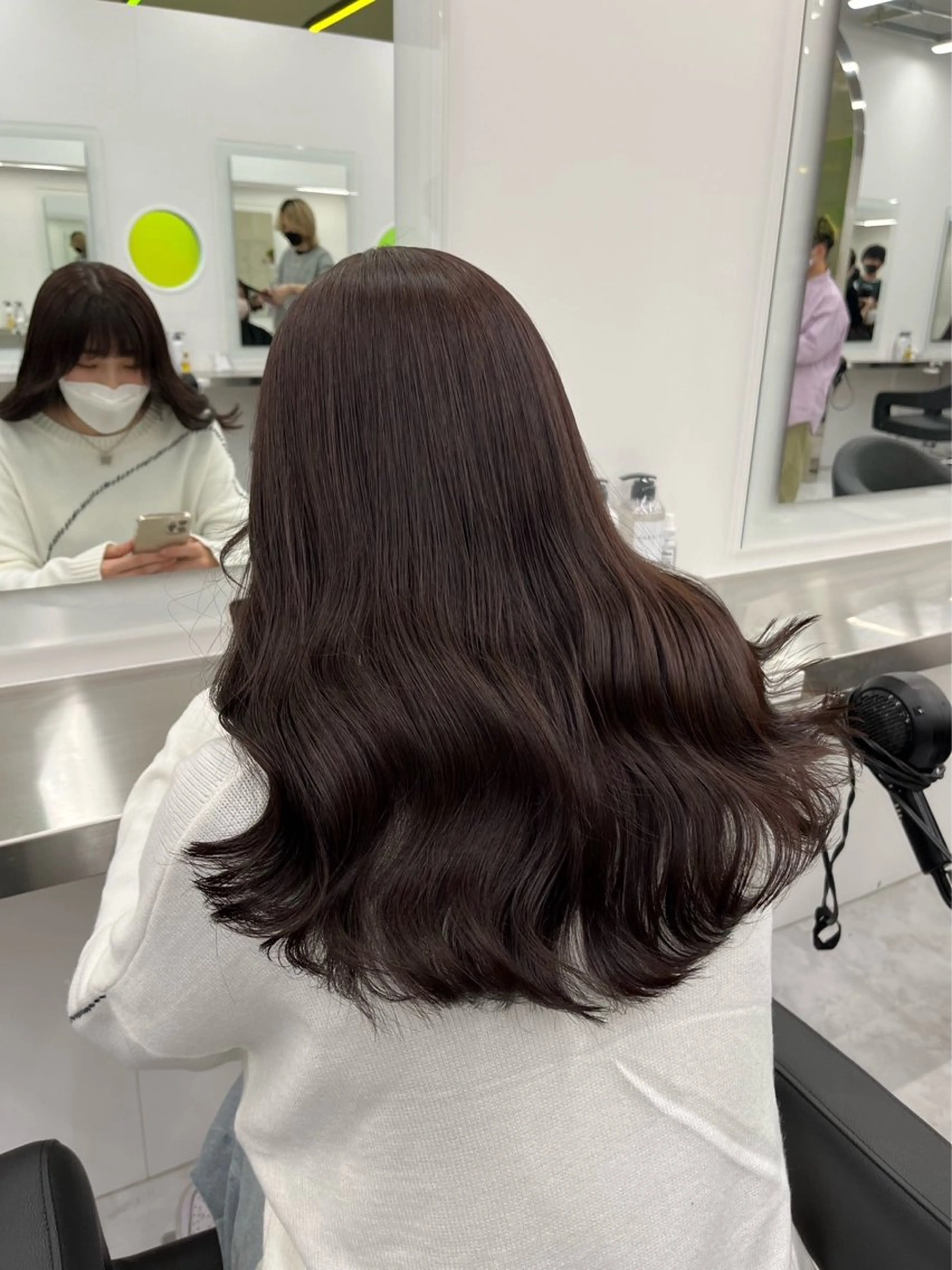 ロング カラー ヘアカラー トリートメント 表参道/透明感カラー /暗髪/ジュキヤのヘアスタイル