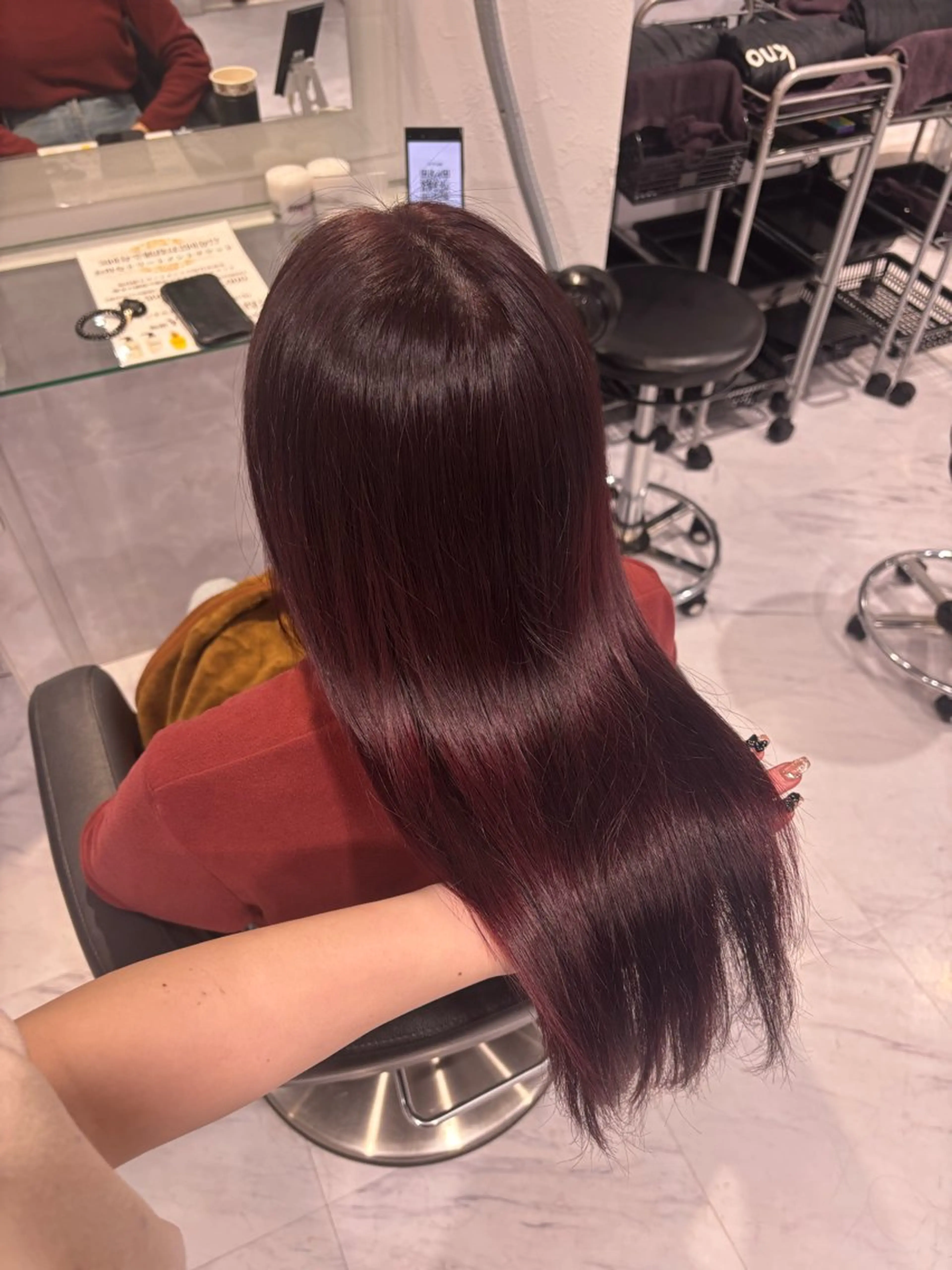 ロング カラー ヘアカラー トリートメント 髪質改善🩰透明感カ ラー🎀hinanoのヘアスタイル