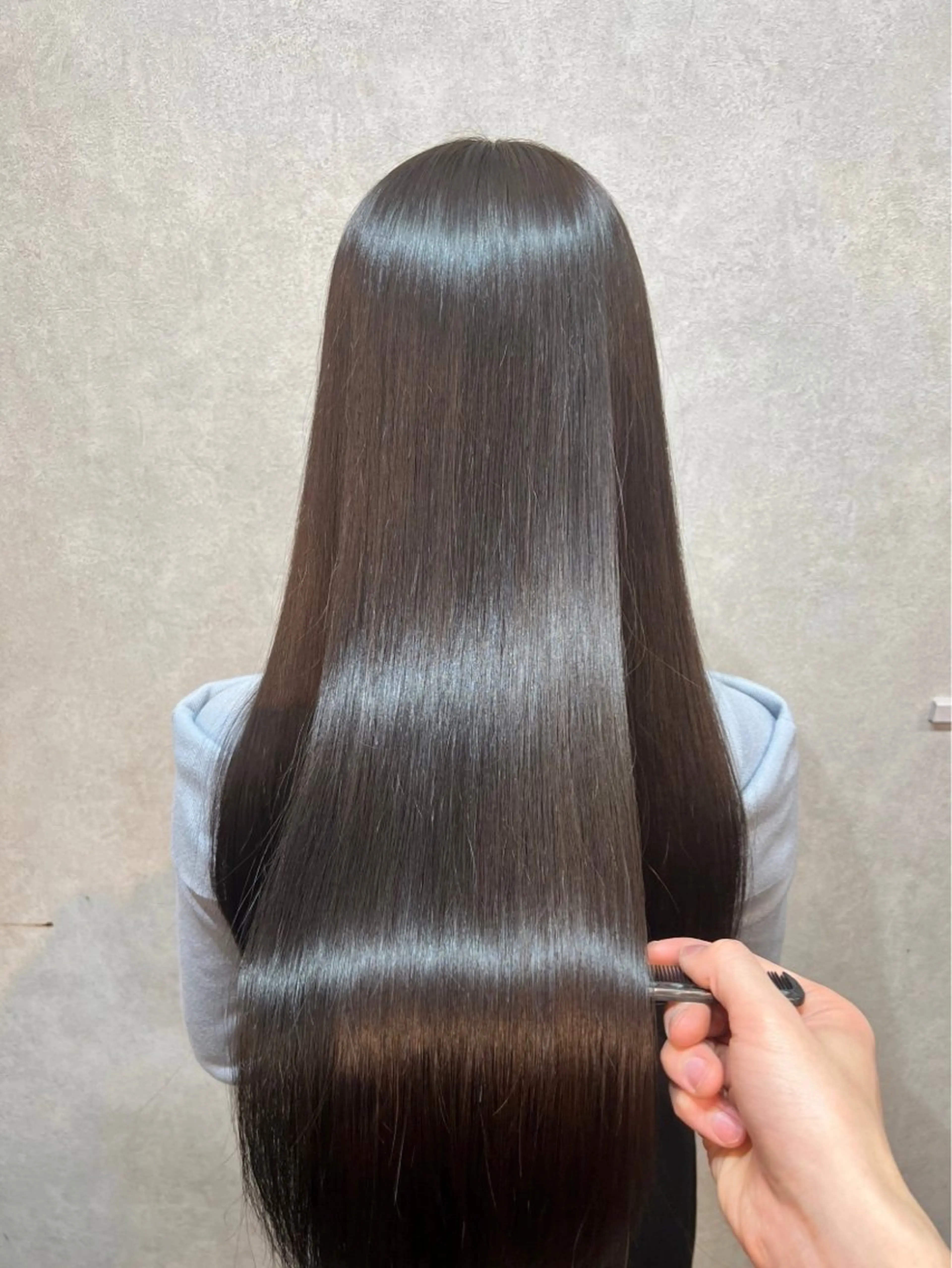 ロング 髪質改善 韓国風ヘア トリートメント ar clip所属・表参道/透明感カラー /髪質改善/駿太のヘアスタイル
