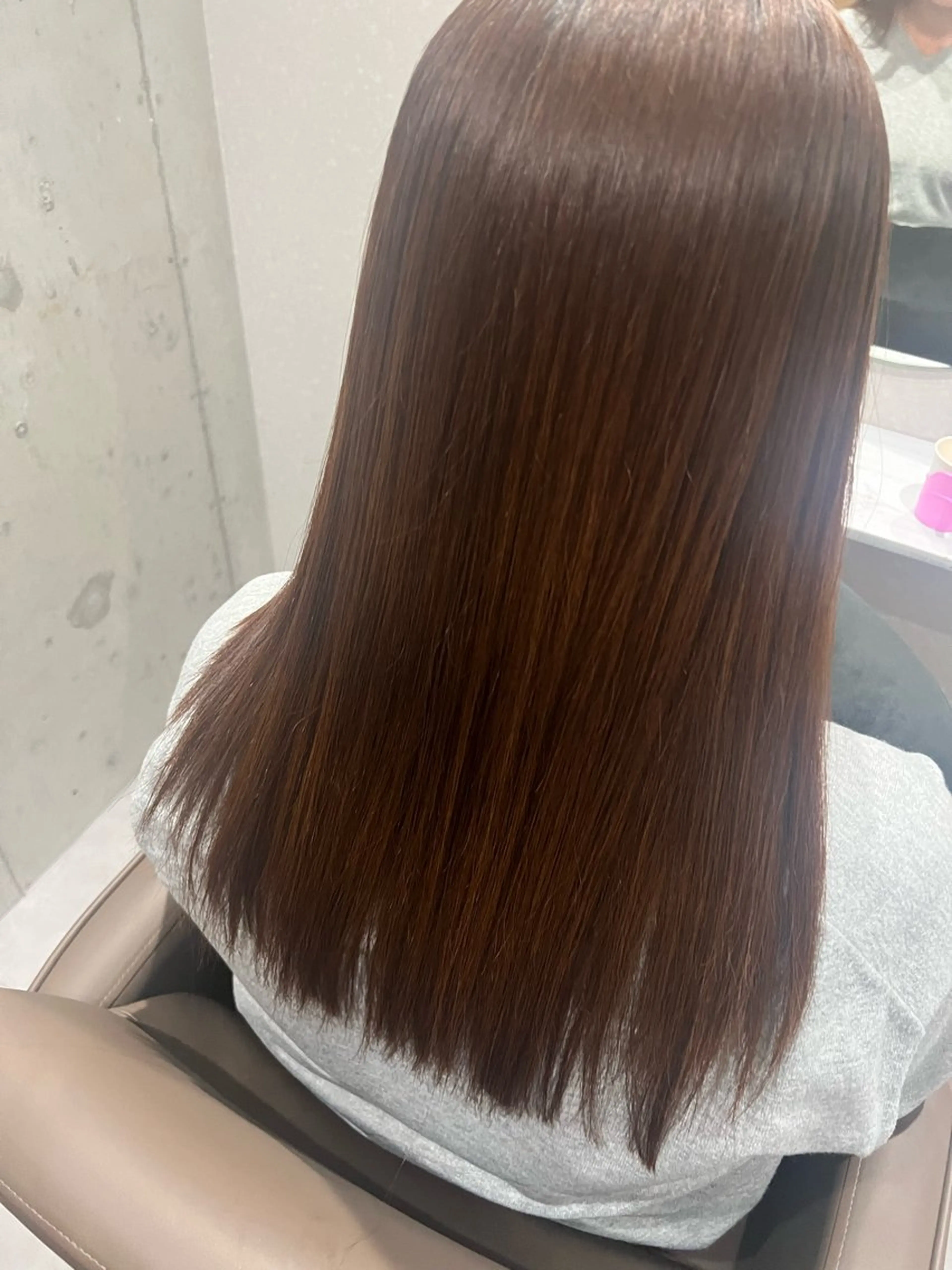 ロング 髪質改善 縮毛矯正 明 音のヘアスタイル