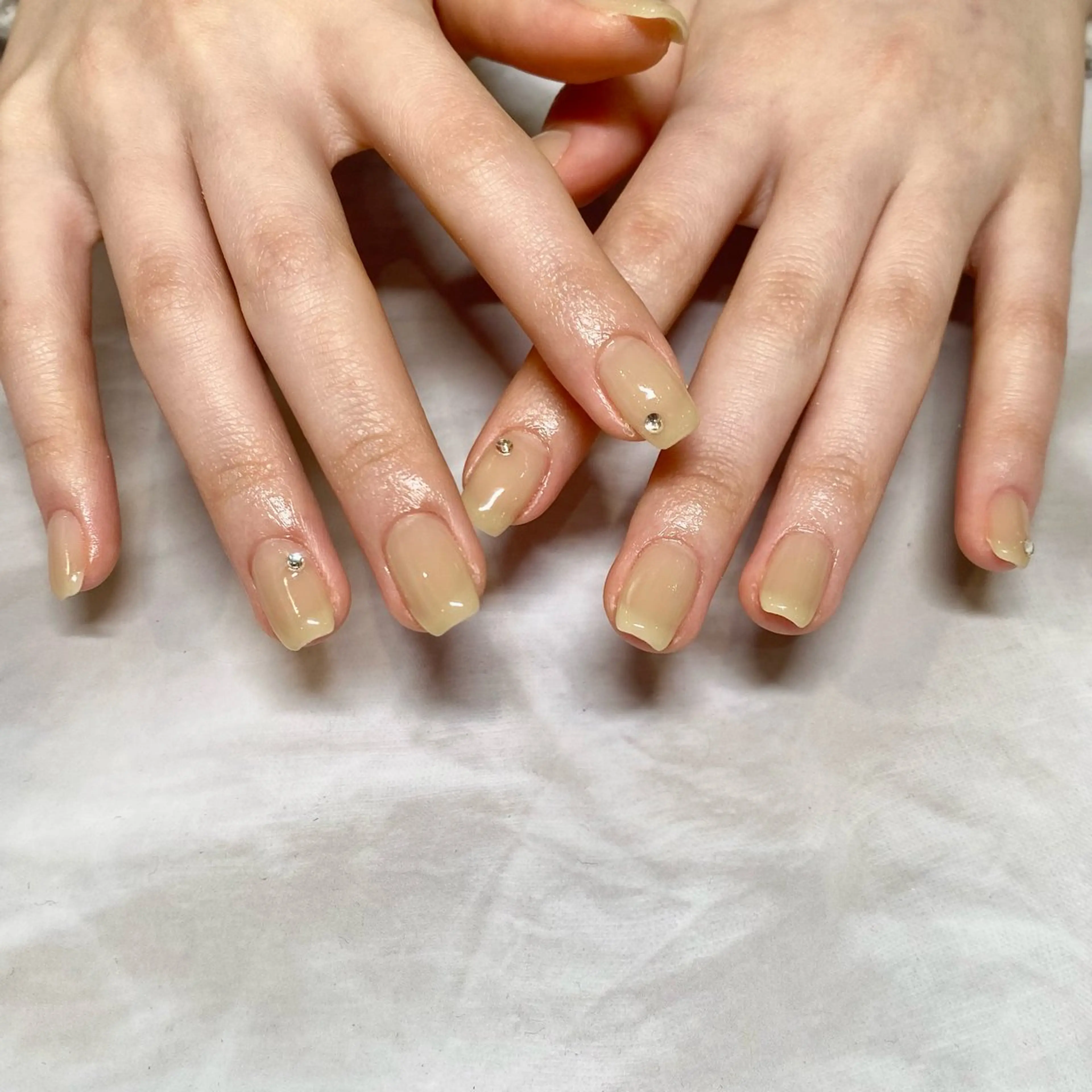 ネイル ストーンネイル 江原 楓果のネイルデザイン