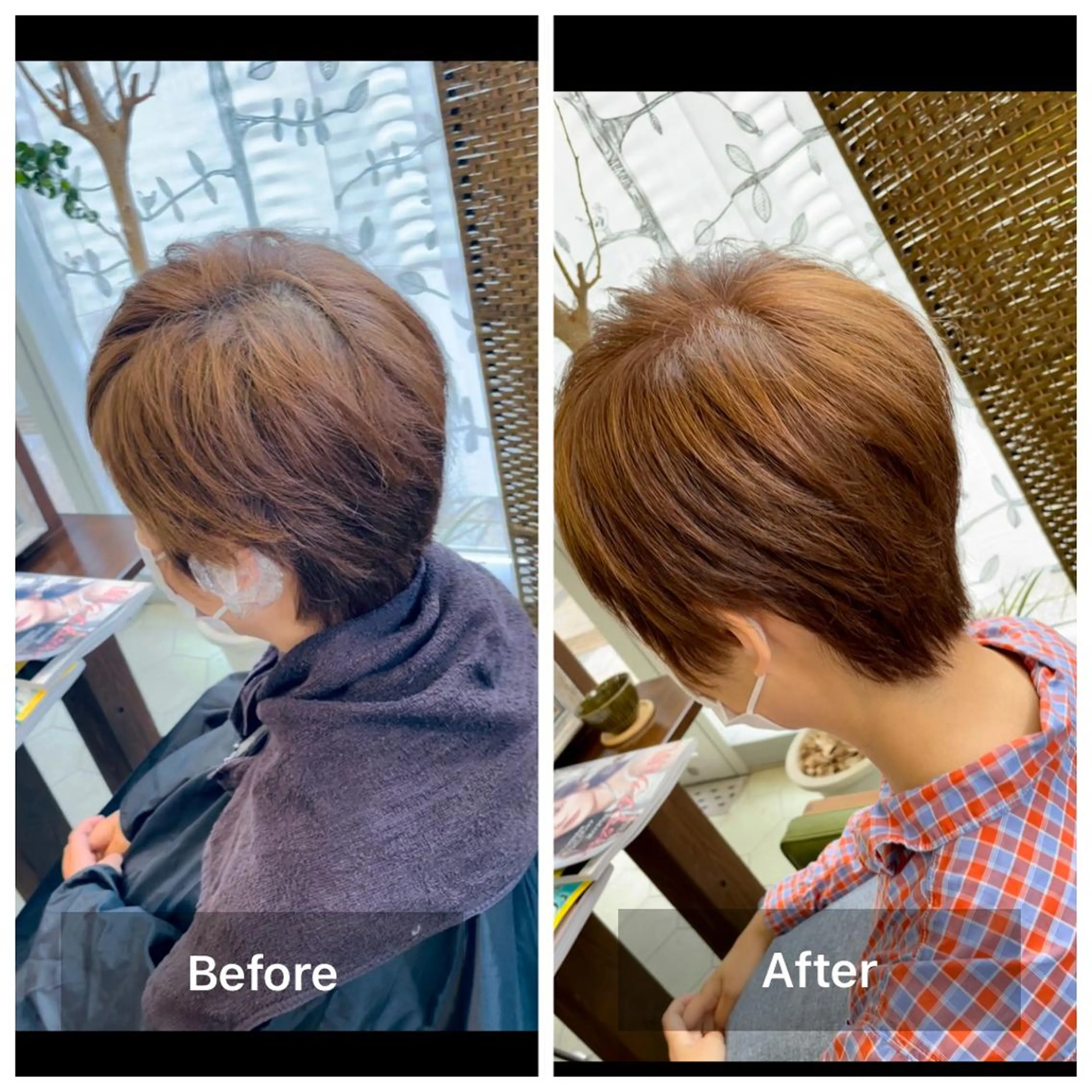 ショート カラー カット ヘアカラー トリートメント share salon　SCENA所属・堤太志 メンズパーマ特化のヘアスタイル