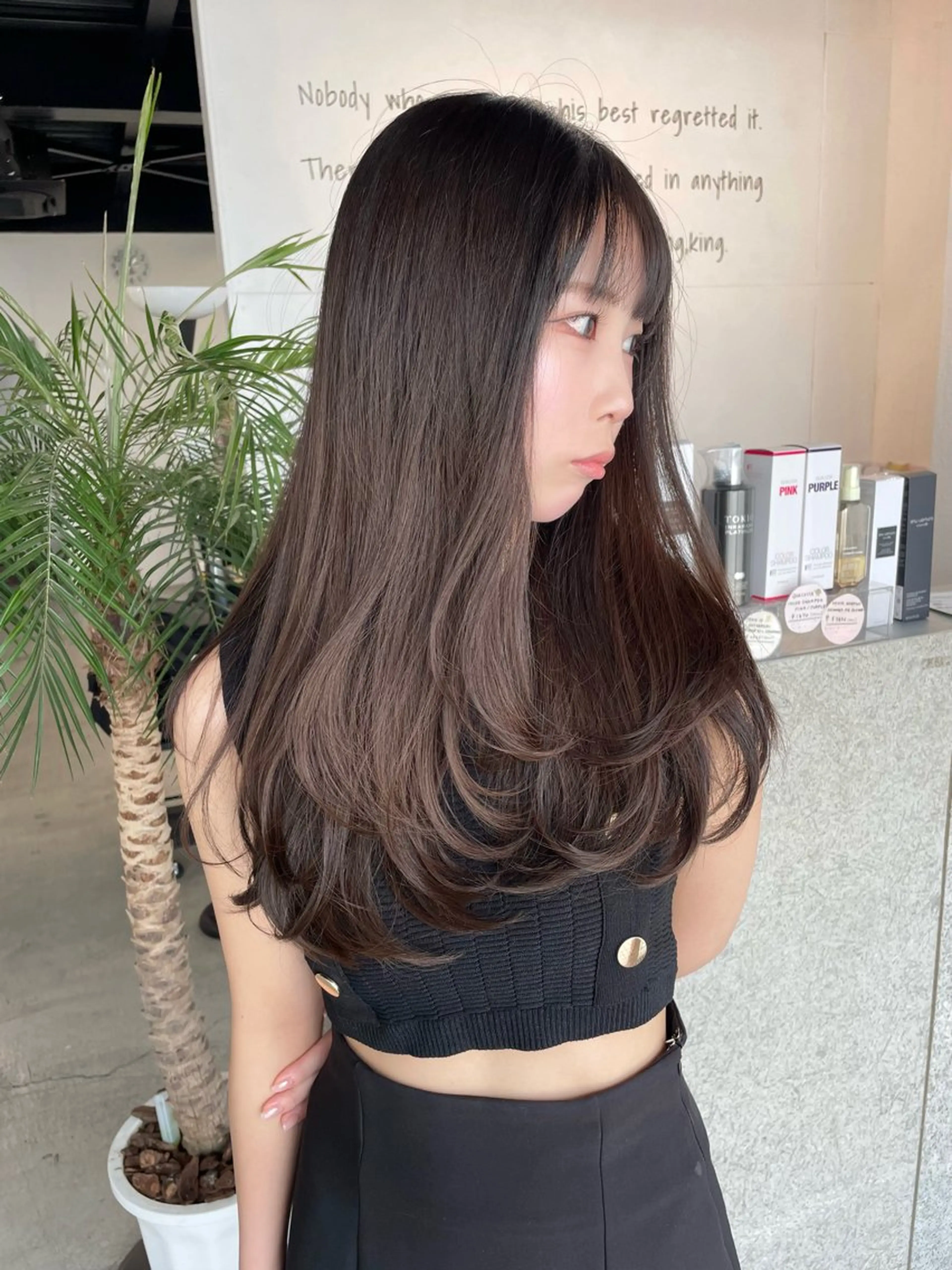 セミロング カラー キッズ ハイライトカラー イルミナカラー ハイライト 髪質改善 レイヤーカット K!ng所属・レイヤーカット/ 髪質改善/ハイライトのヘアスタイル