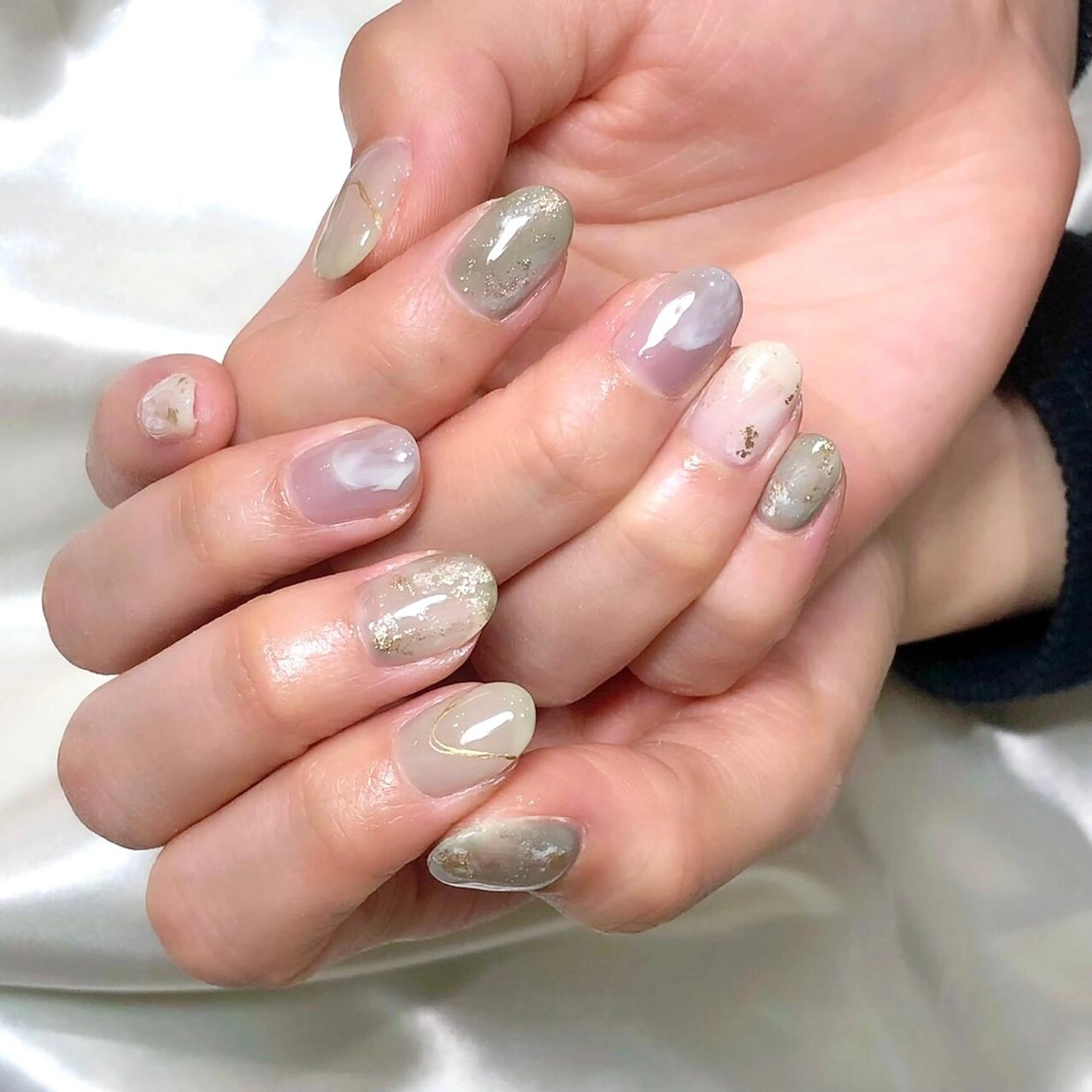 ショート カラー ネイル ハンドネイル éclat所属・éclat エクラのネイルデザイン