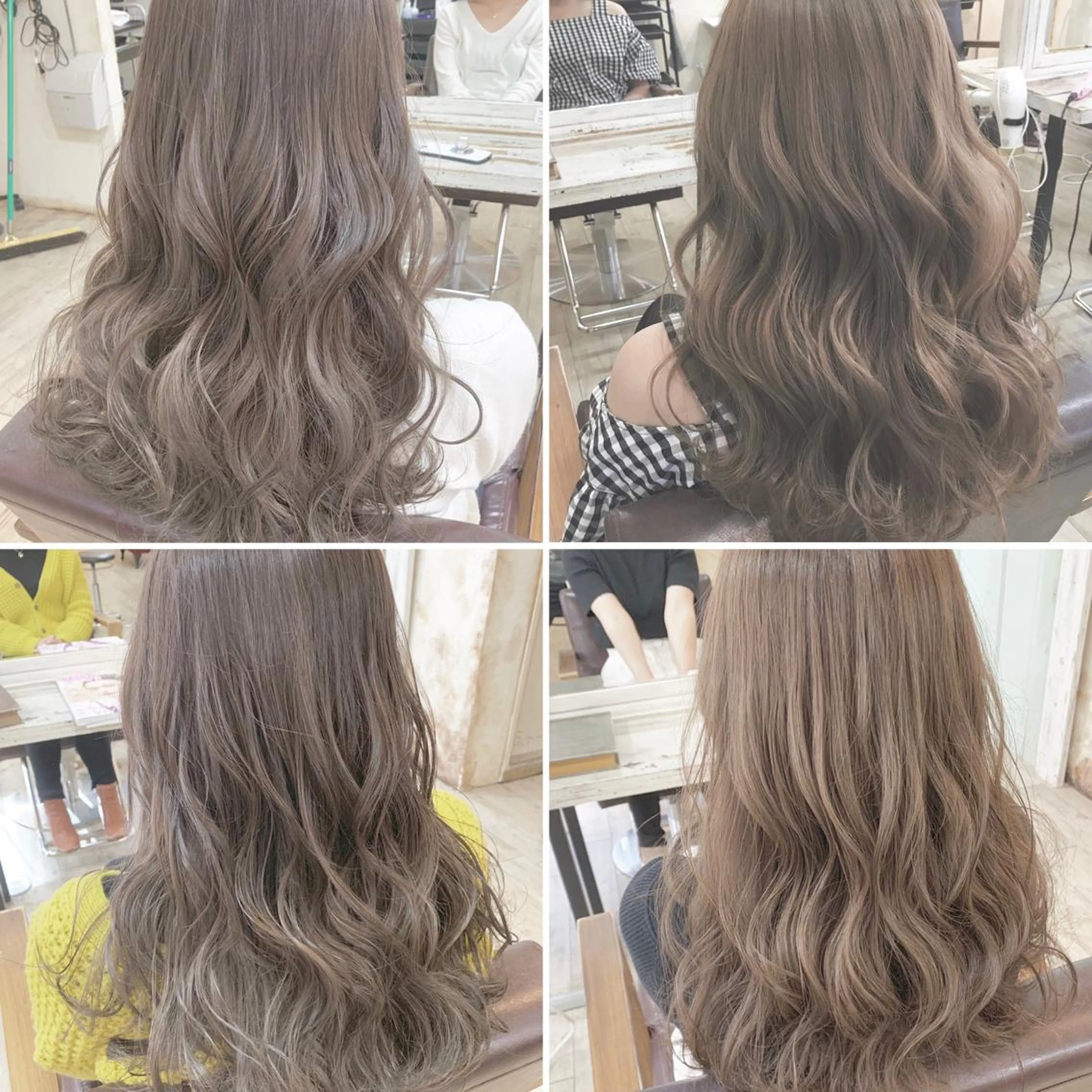 ロング カラー パーマ ヘアアレンジ ネイル マツエク・マツパ グレージュ ◆感動口コミ/最小顔 理論カット◆森口 峻のヘアスタイル