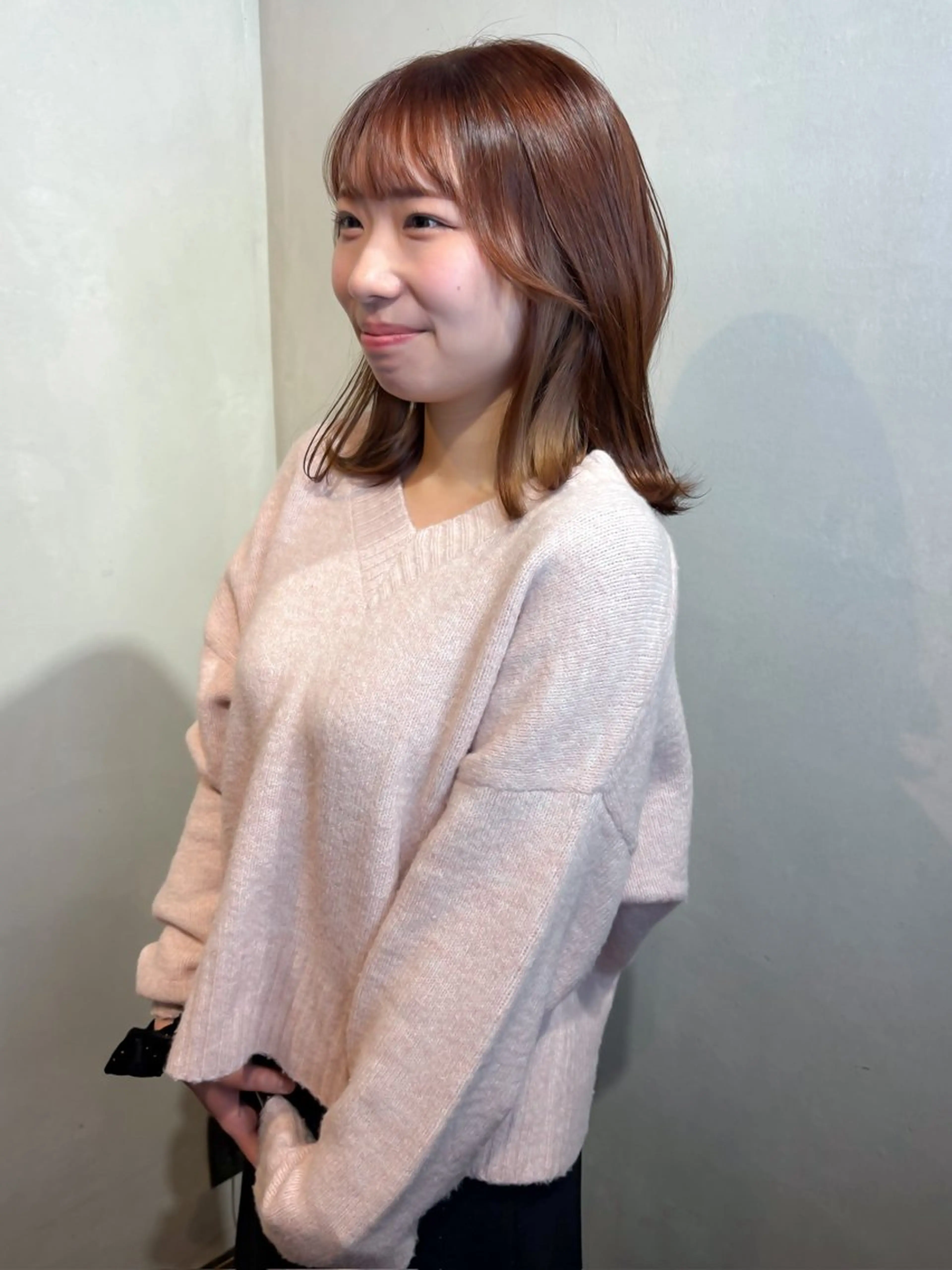 ミディアム カラー カット ヘアカラー トリートメント Aya/四条烏丸/ インナーカラーのヘアスタイル