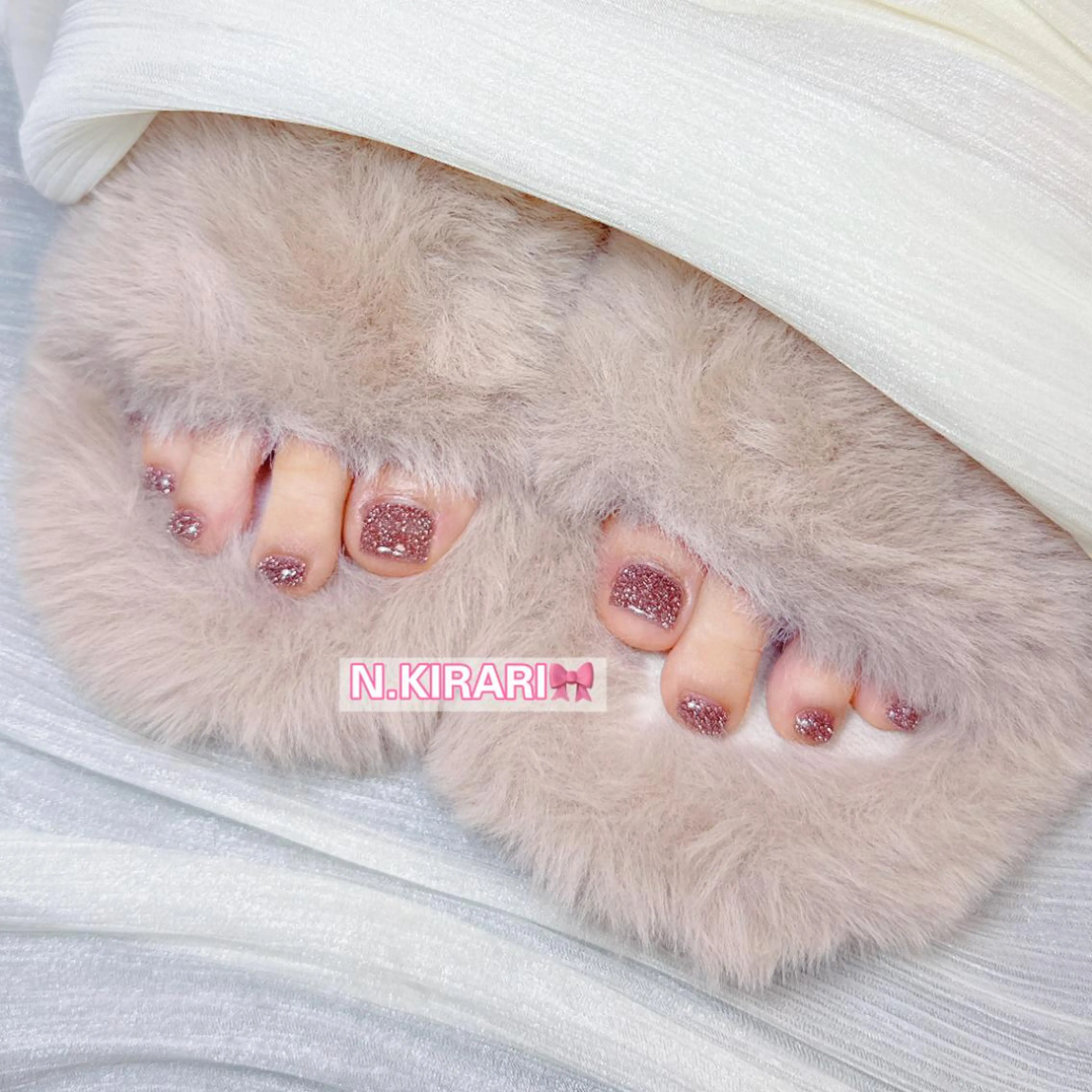 ネイル フットネイル 🎀 ユズ 🎀のネイルデザイン