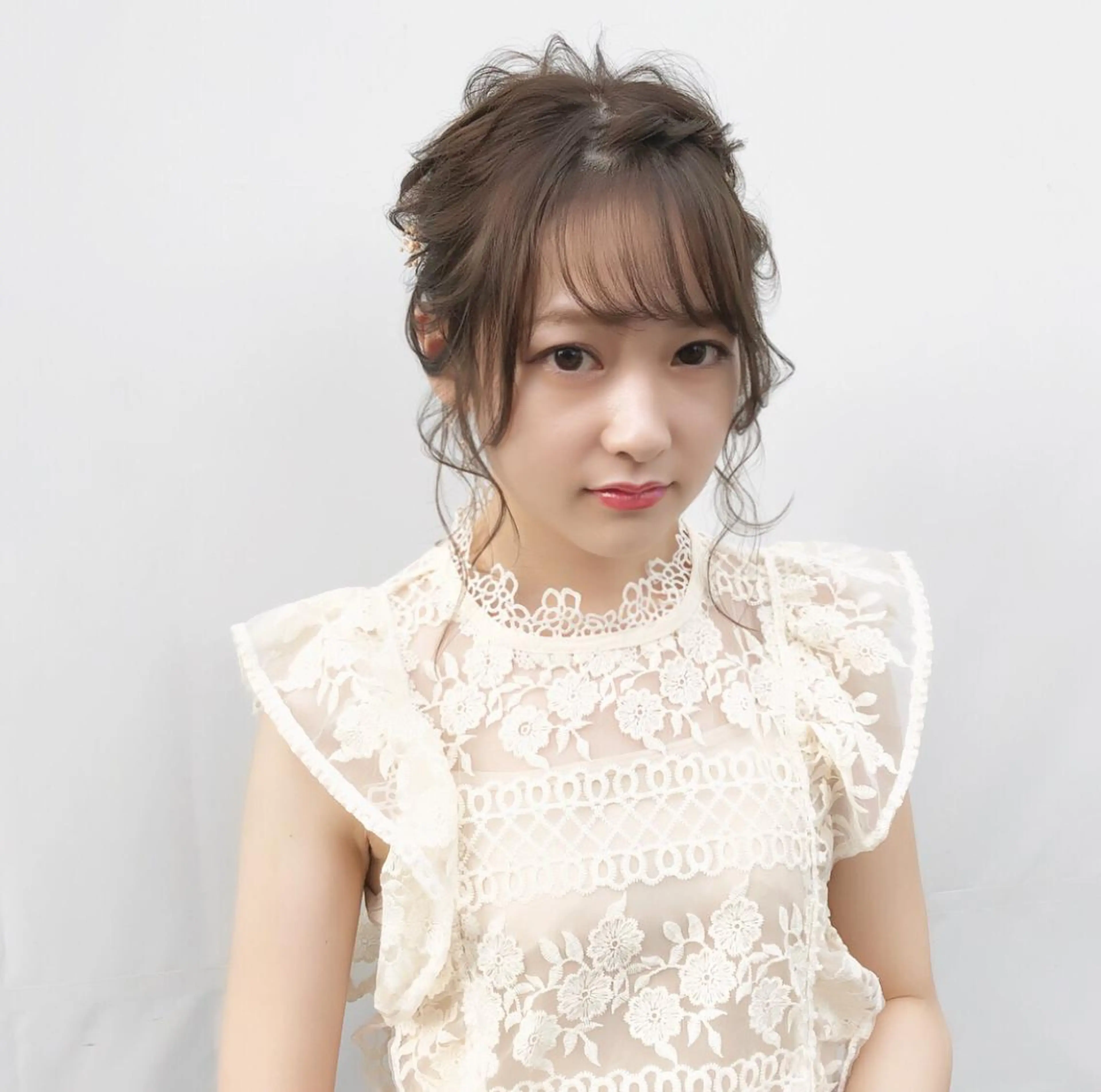 ミディアム カラー ヘアアレンジ シースルーバング autre所属・大久保 ひでなりのヘアスタイル