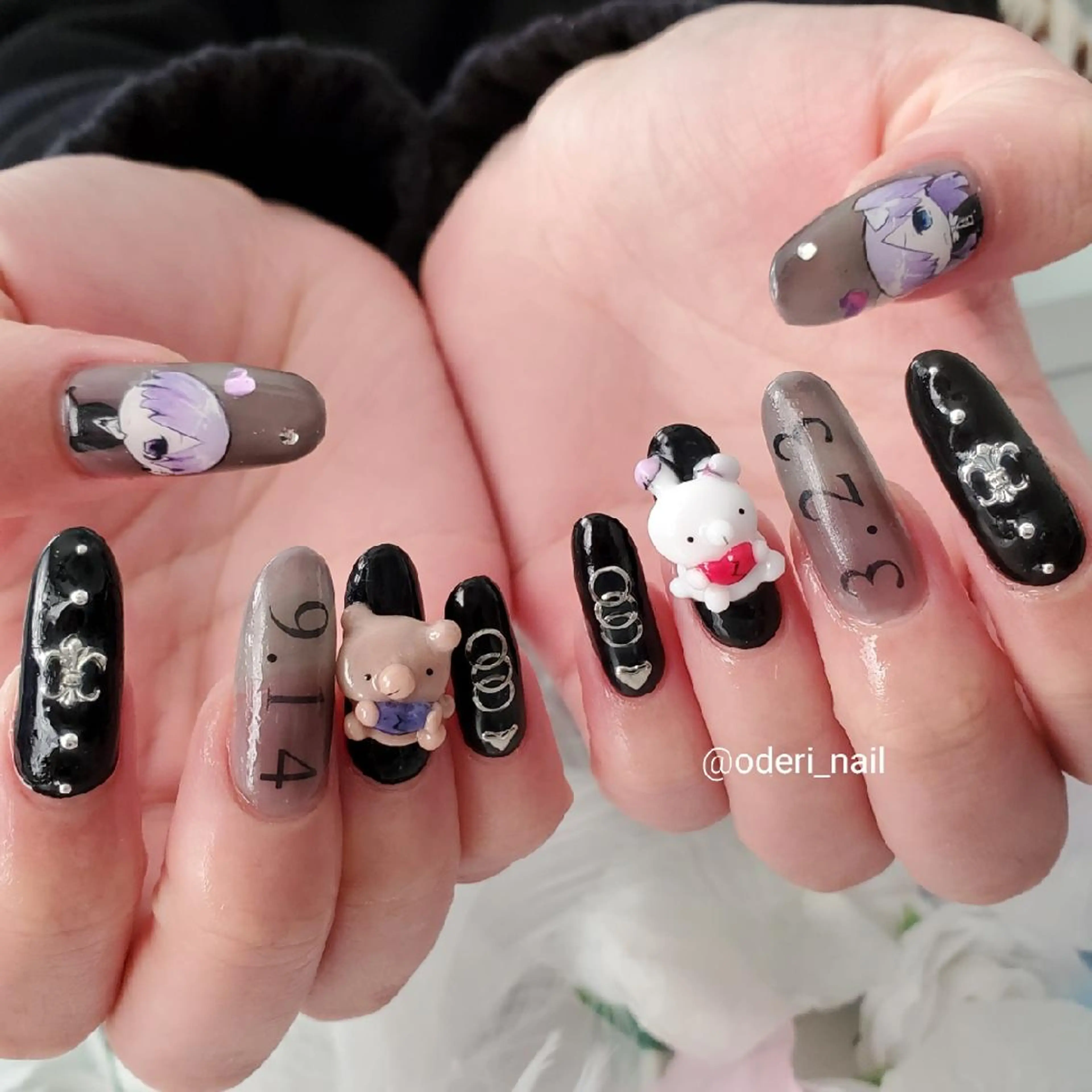 ネイル アートネイル ジェルネイル おで@ oderi_nailのネイルデザイン