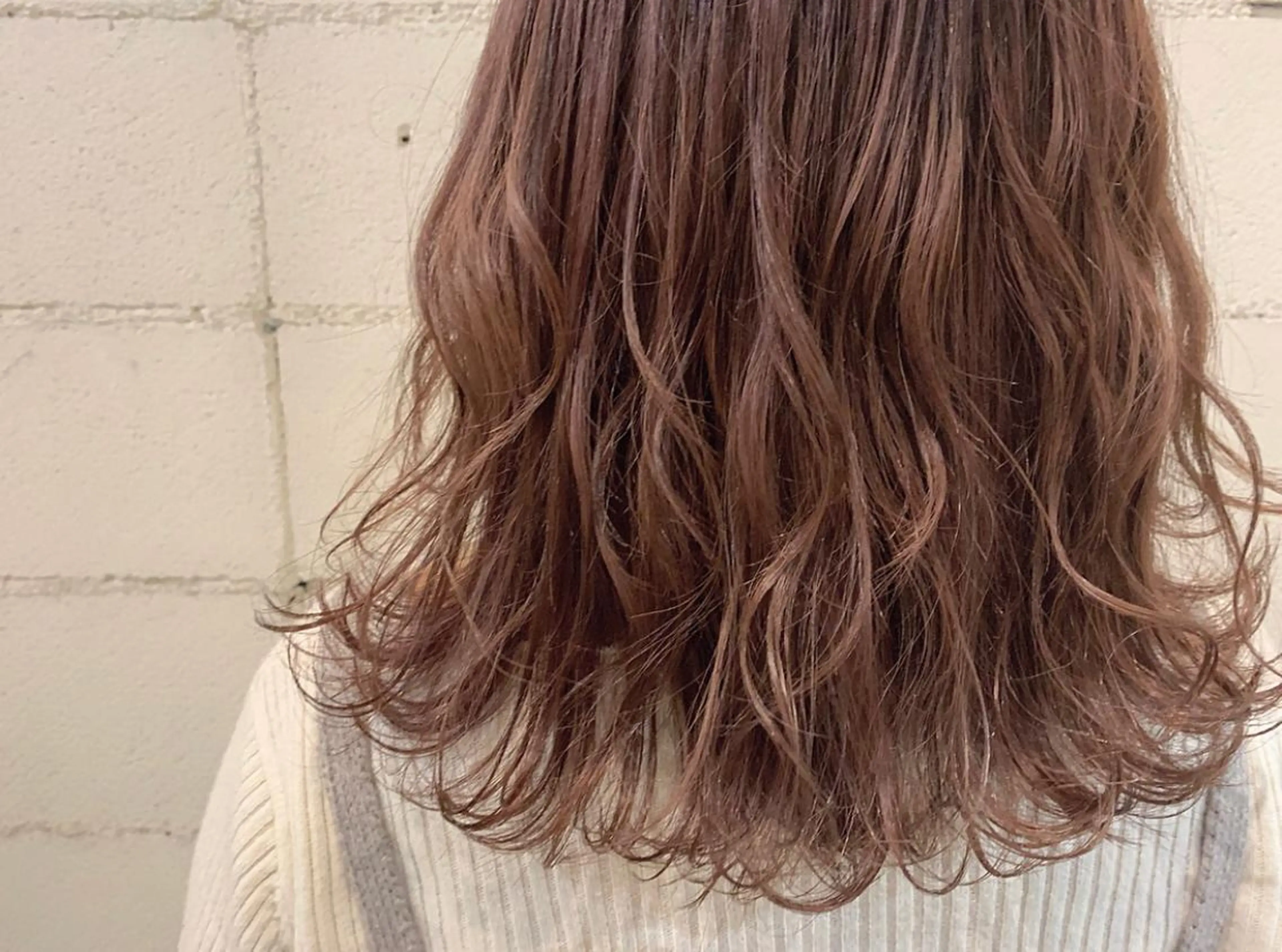 ミディアム カラー ベージュカラー ヘアカラー たかいわ みきのヘアスタイル