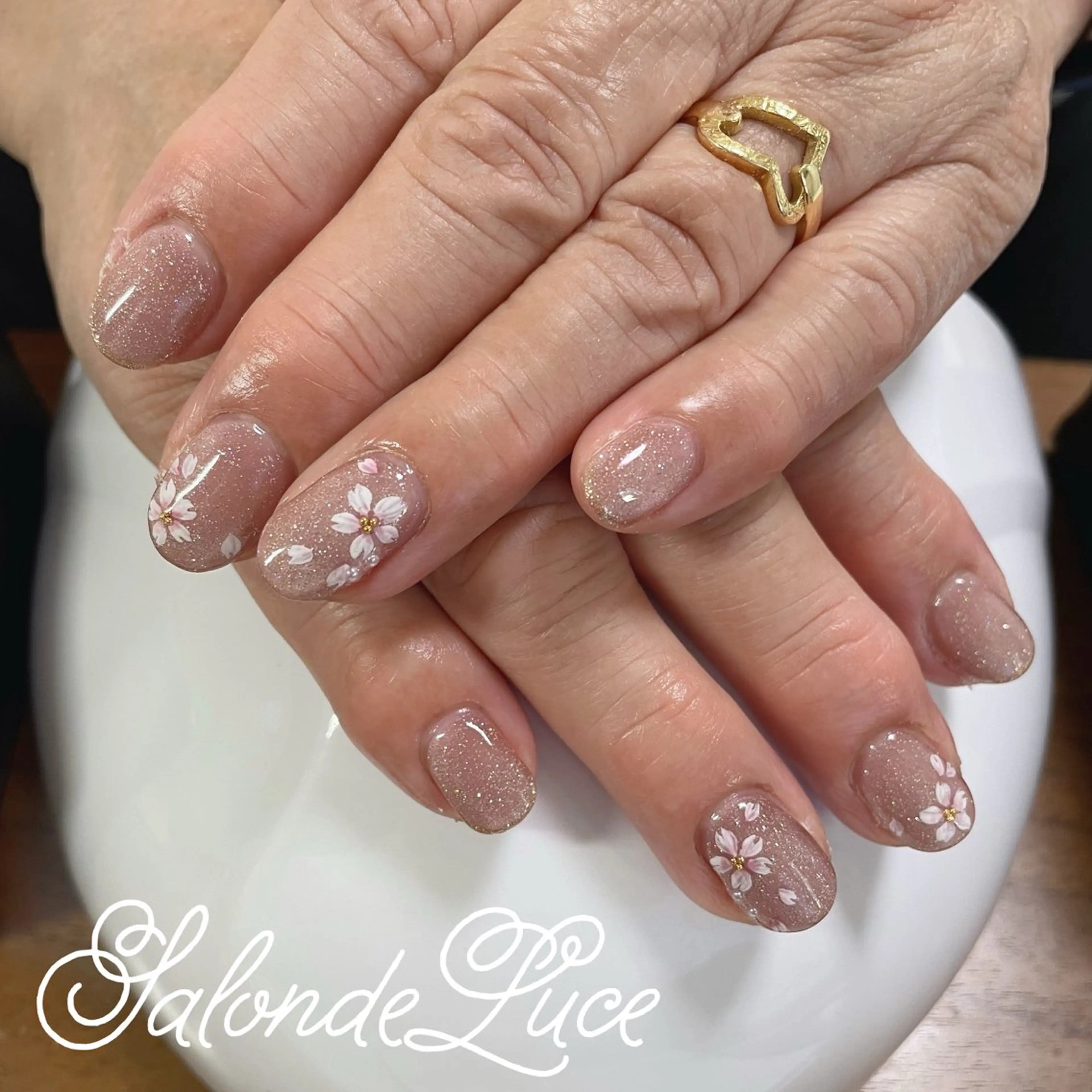 ネイル 桜ネイル 春ネイル Salon de Luceのネイルデザイン