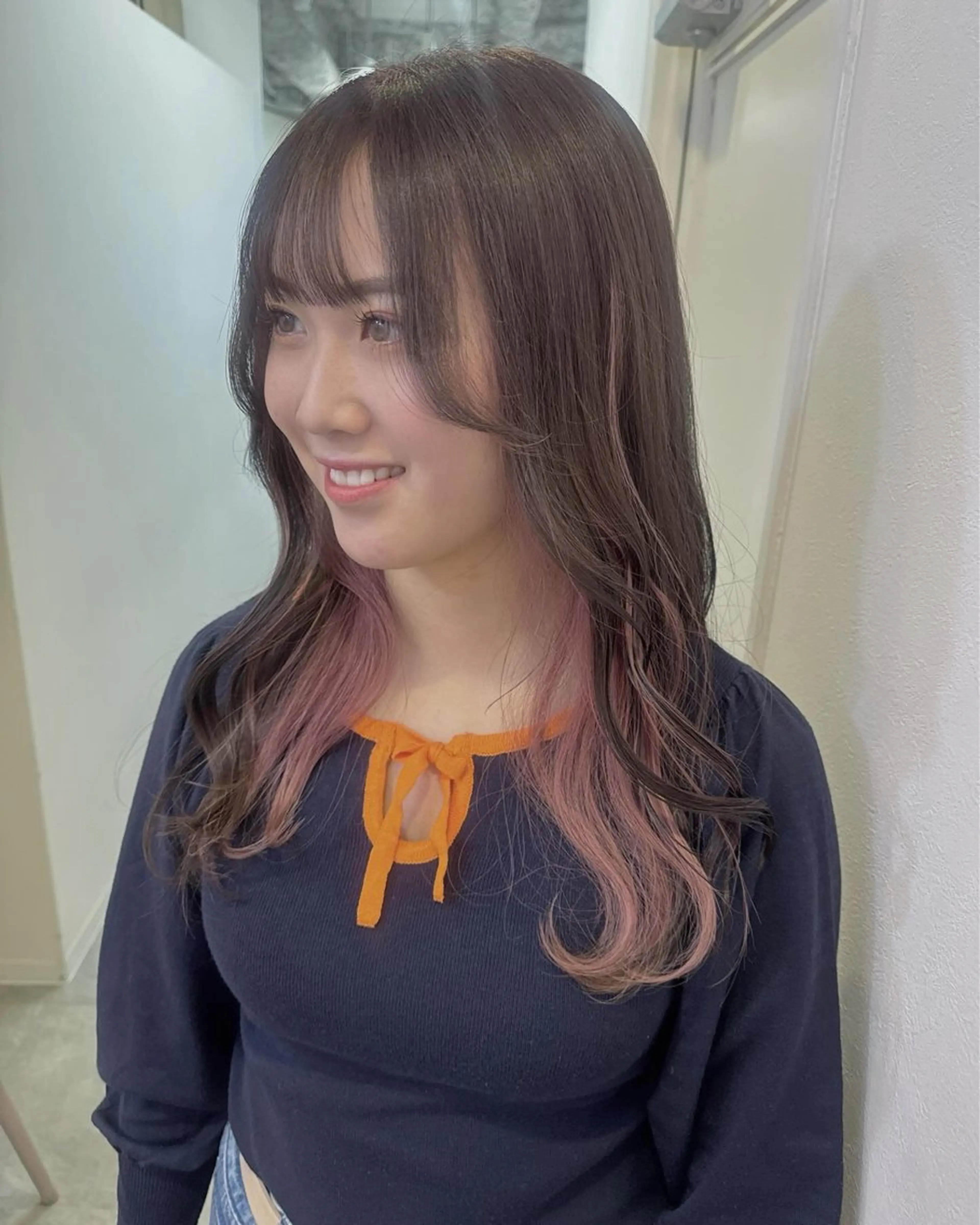 ロング カラー ベージュカラー ブリーチ ボルドーカラー ブラウンカラー カシス 梅田/美髪カラー/ ガーリー🎀/Noeのヘアスタイル