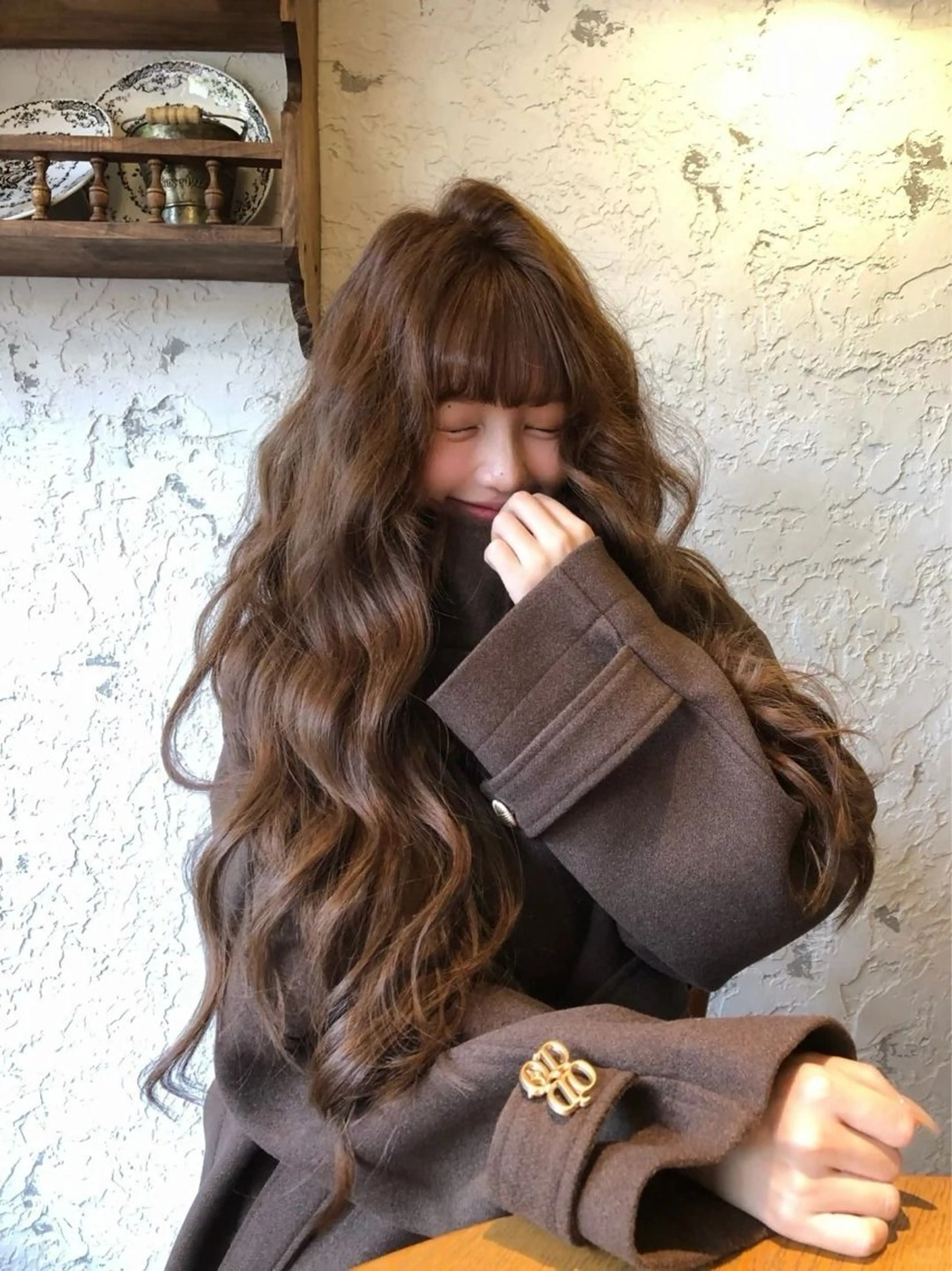 ロング カラー ベージュカラー ブラウンカラー ヘアカラー Yuna/ブリーチ なしベージュのヘアスタイル