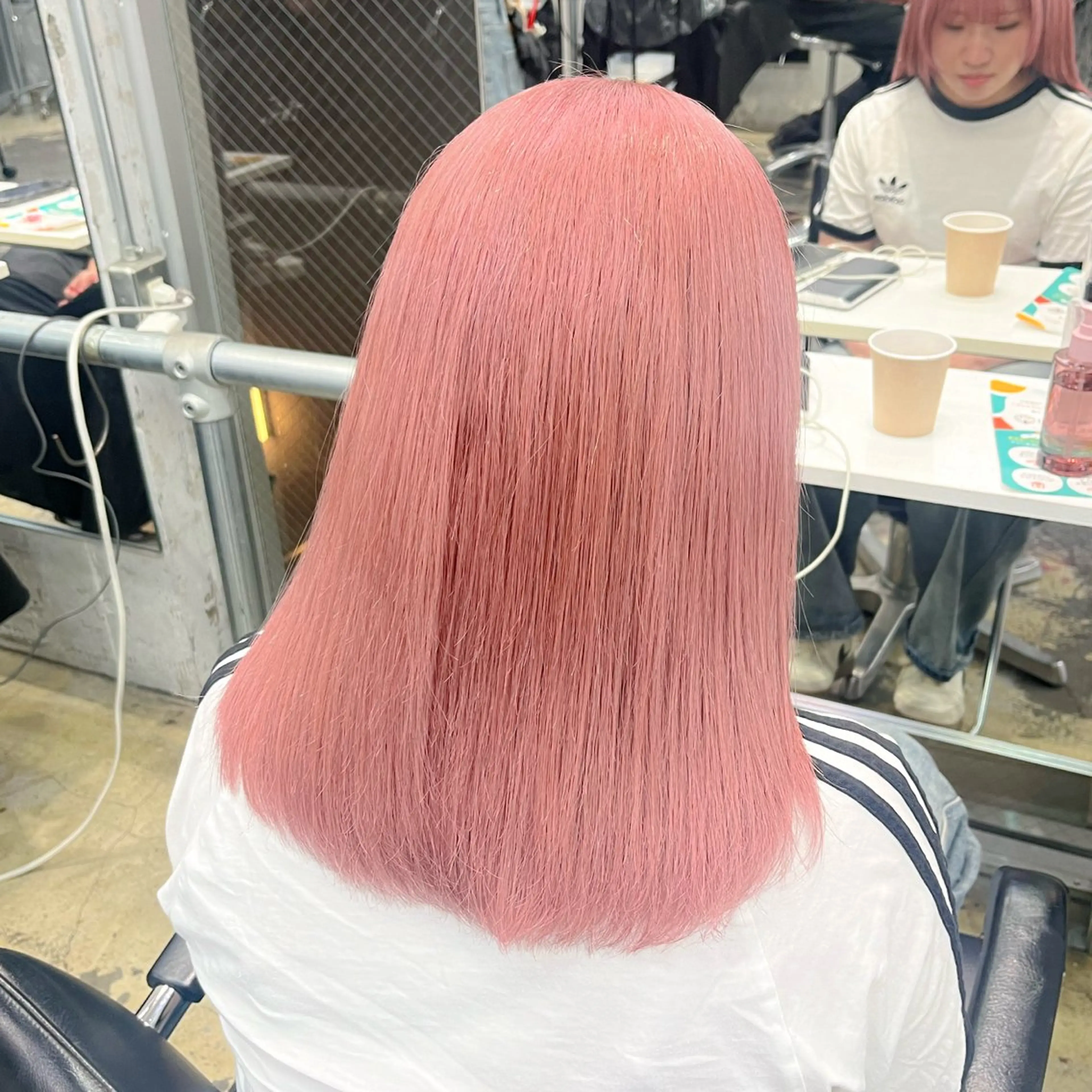 ロング カラー ヘアアレンジ ベージュカラー ブリーチ ピンクカラー ピンクベージュ ホワイトピンク 🎀モテ暖色× エクステ🎀あかりのヘアスタイル