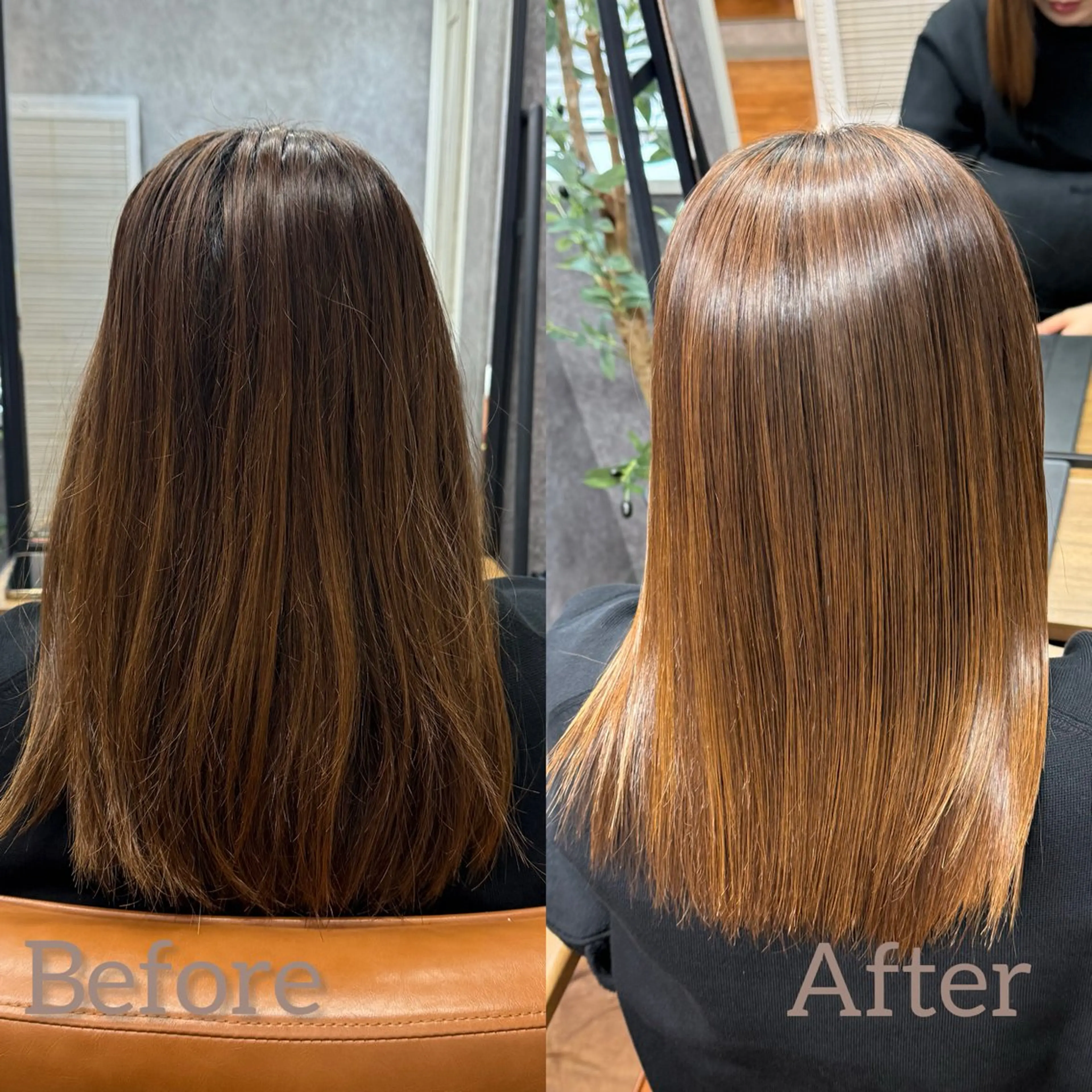 ミディアム カット 縮毛矯正 トリートメント cocoa【ココア】船橋所属・Cocoa船橋🦄 chinamiのヘアスタイル