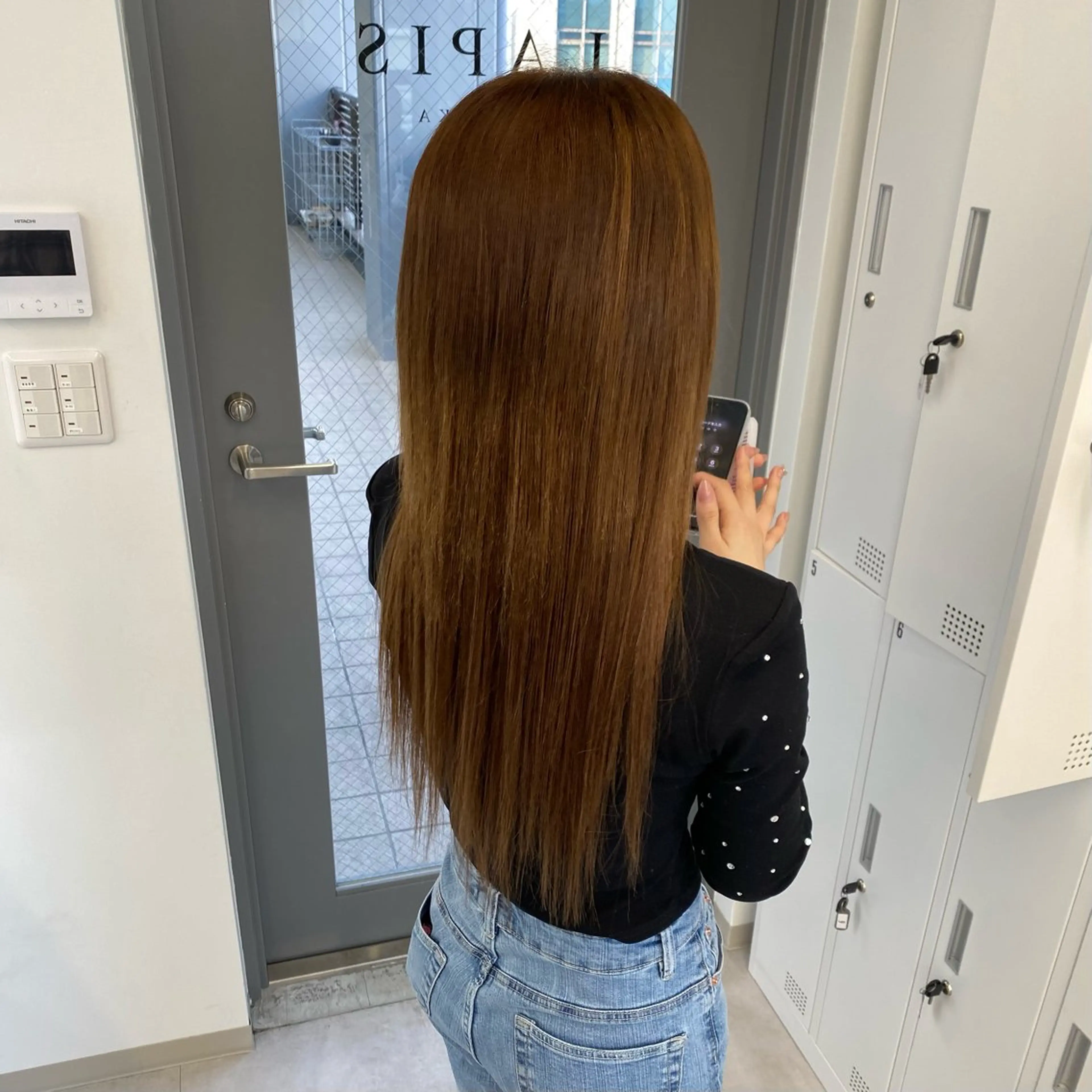 ロング カラー ブリーチ ブラウンカラー ブリーチなしカラー エクステ ヘアカラー エクステ エクステ/ハイトーン /透明感/KENTAのヘアスタイル