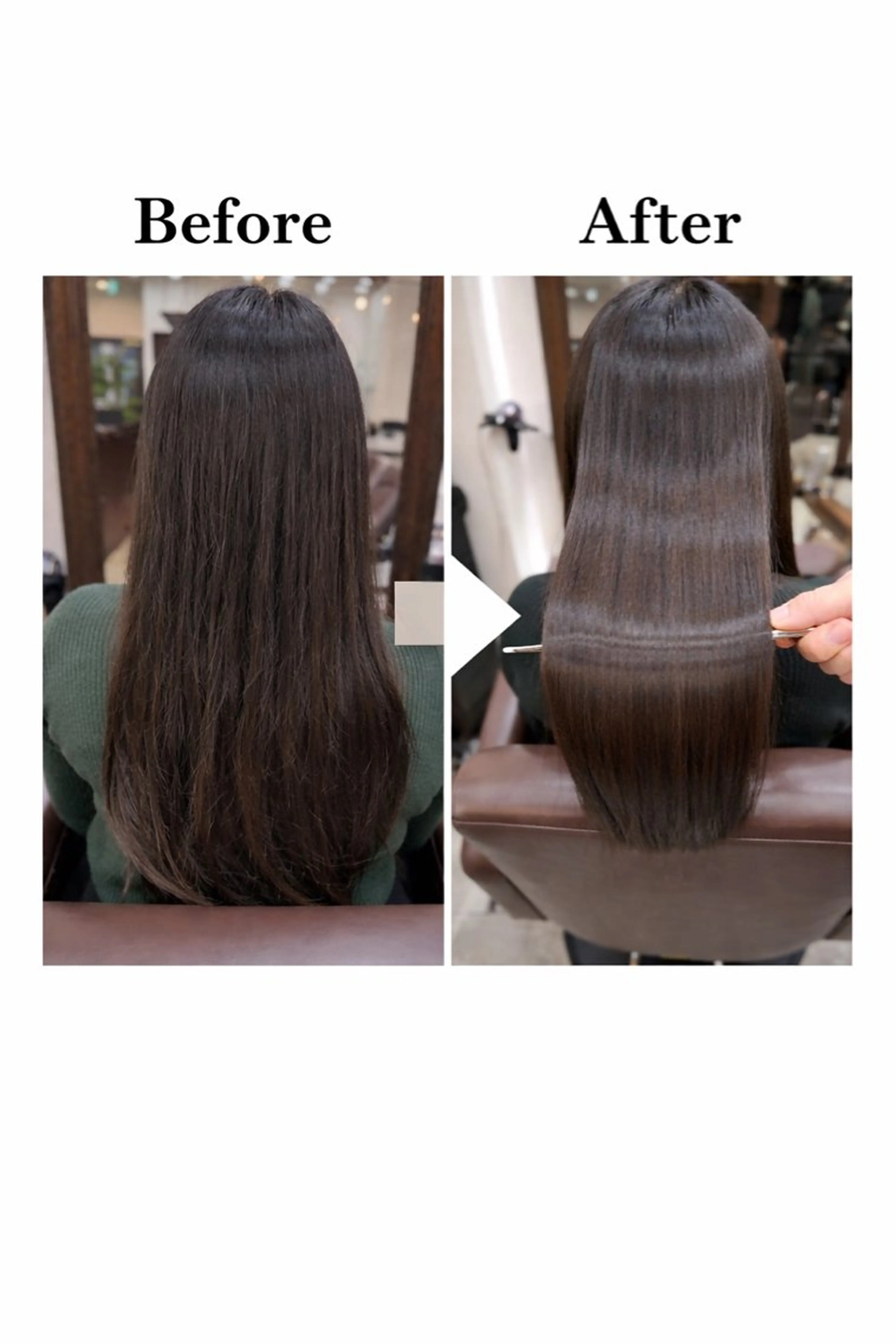 ロング カット 縮毛矯正 トリートメント 髪質改善　SHEER.銀座所属・銀座　髪質改善 ハシモトリュウタのヘアスタイル