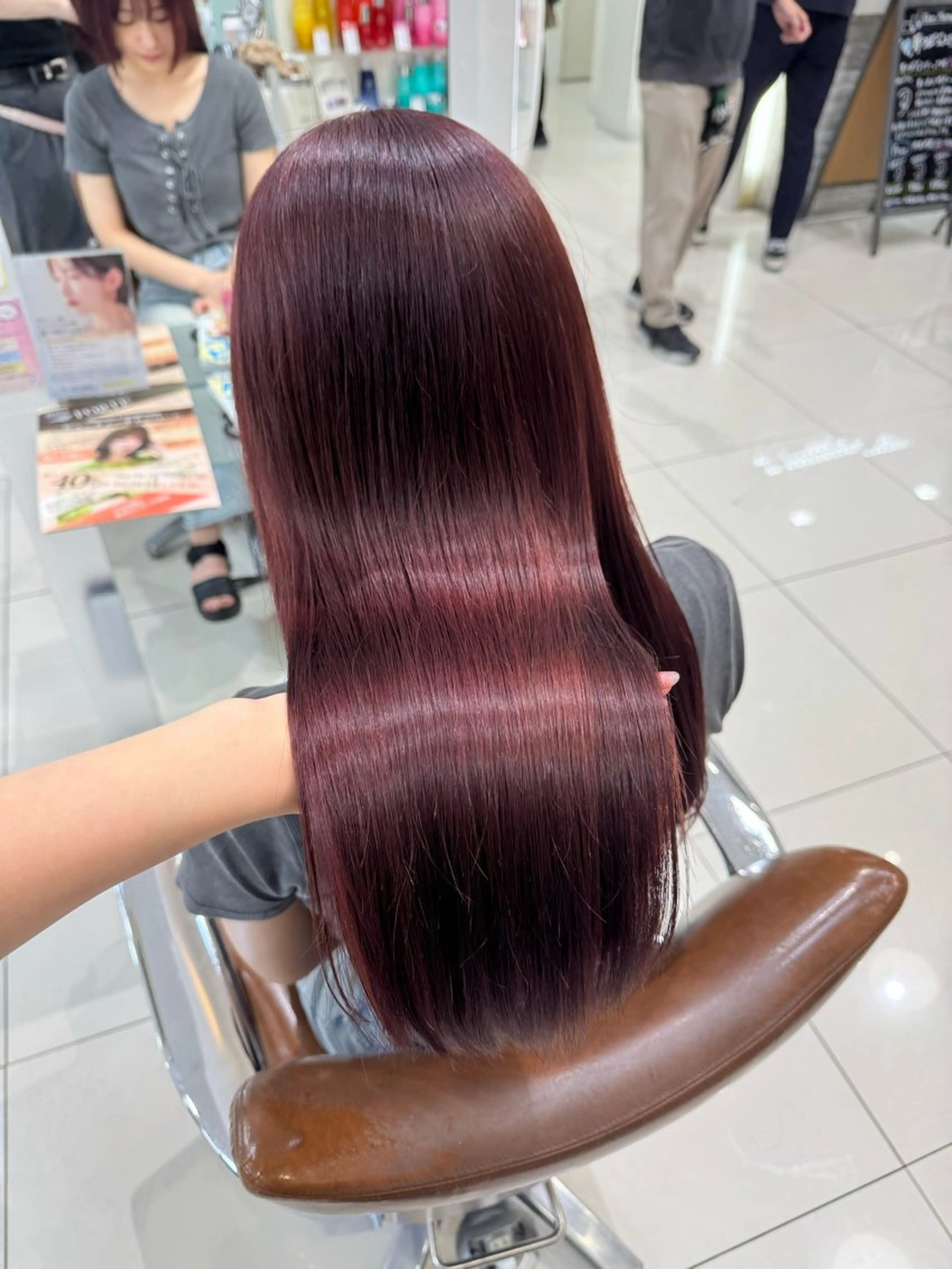 ロング カラー ヘアカラー トリートメント ここな/暖色カラー 🧡まつげパーマ🌼のマツエク・マツパデザイン