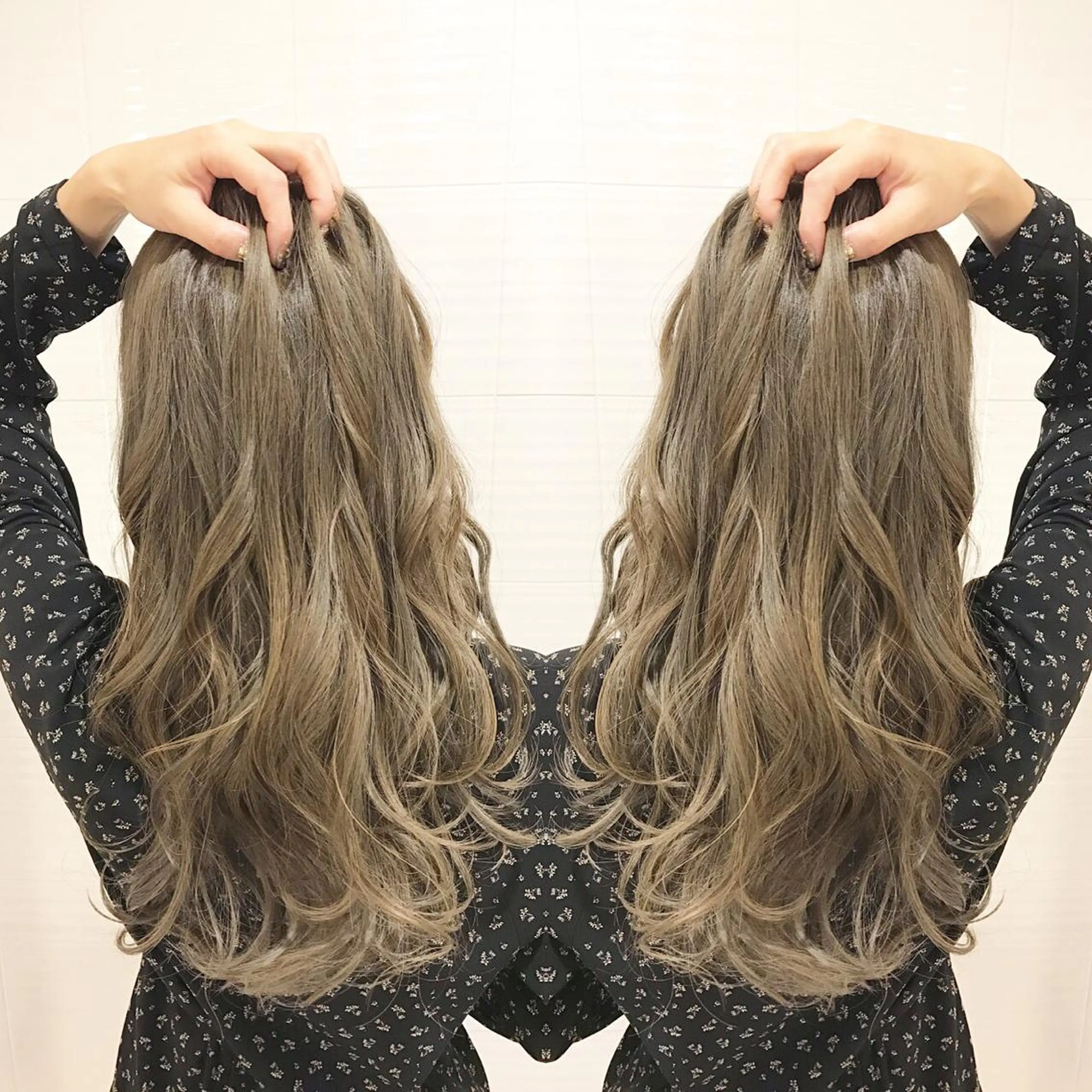 セミロング カラー パーマ ヘアアレンジ 外国人風カラー 🫧代表/新宿駅近/ 限定価格🫧田辺貴裕のヘアスタイル