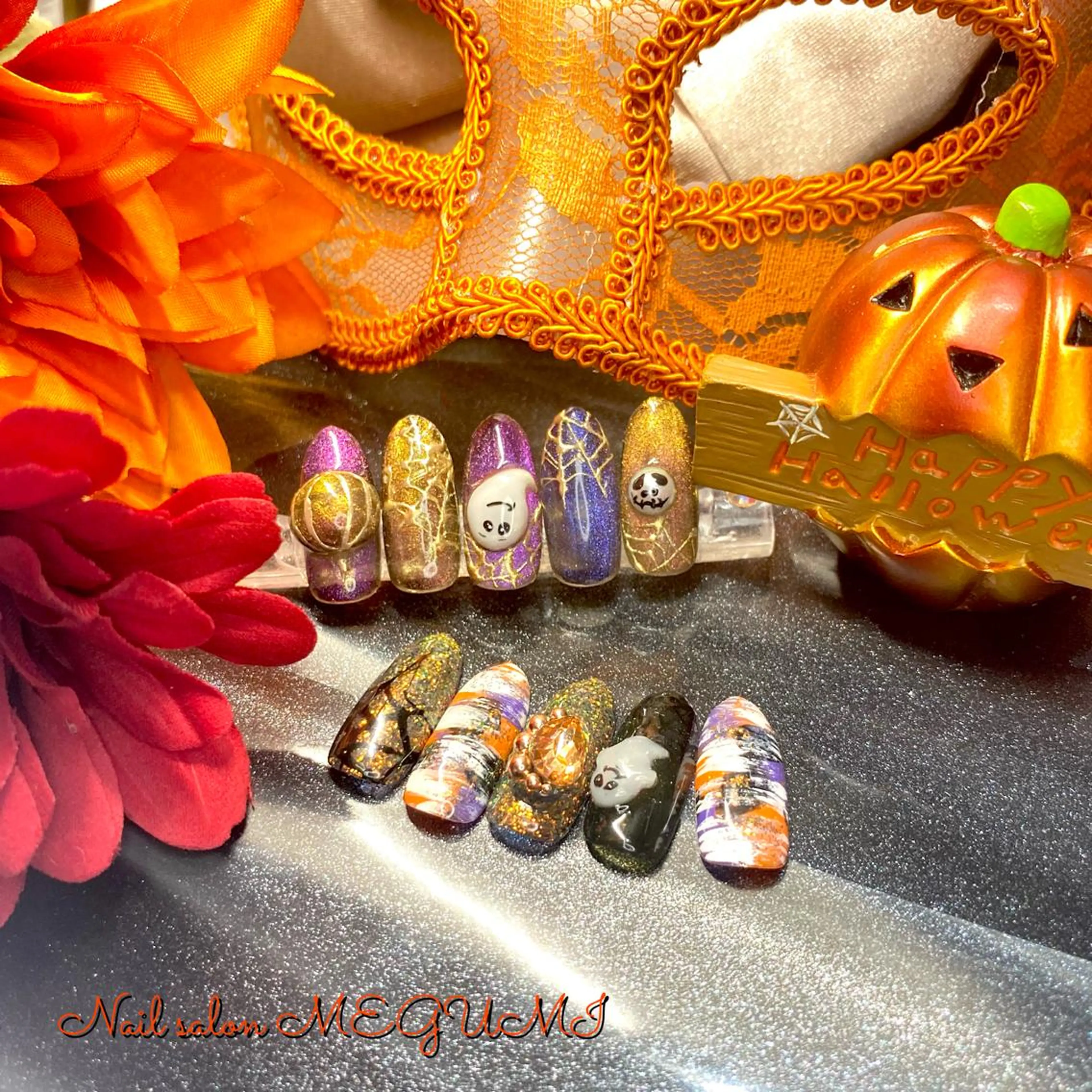 ネイル ハロウィン Nail salon MEGUMIのネイルデザイン