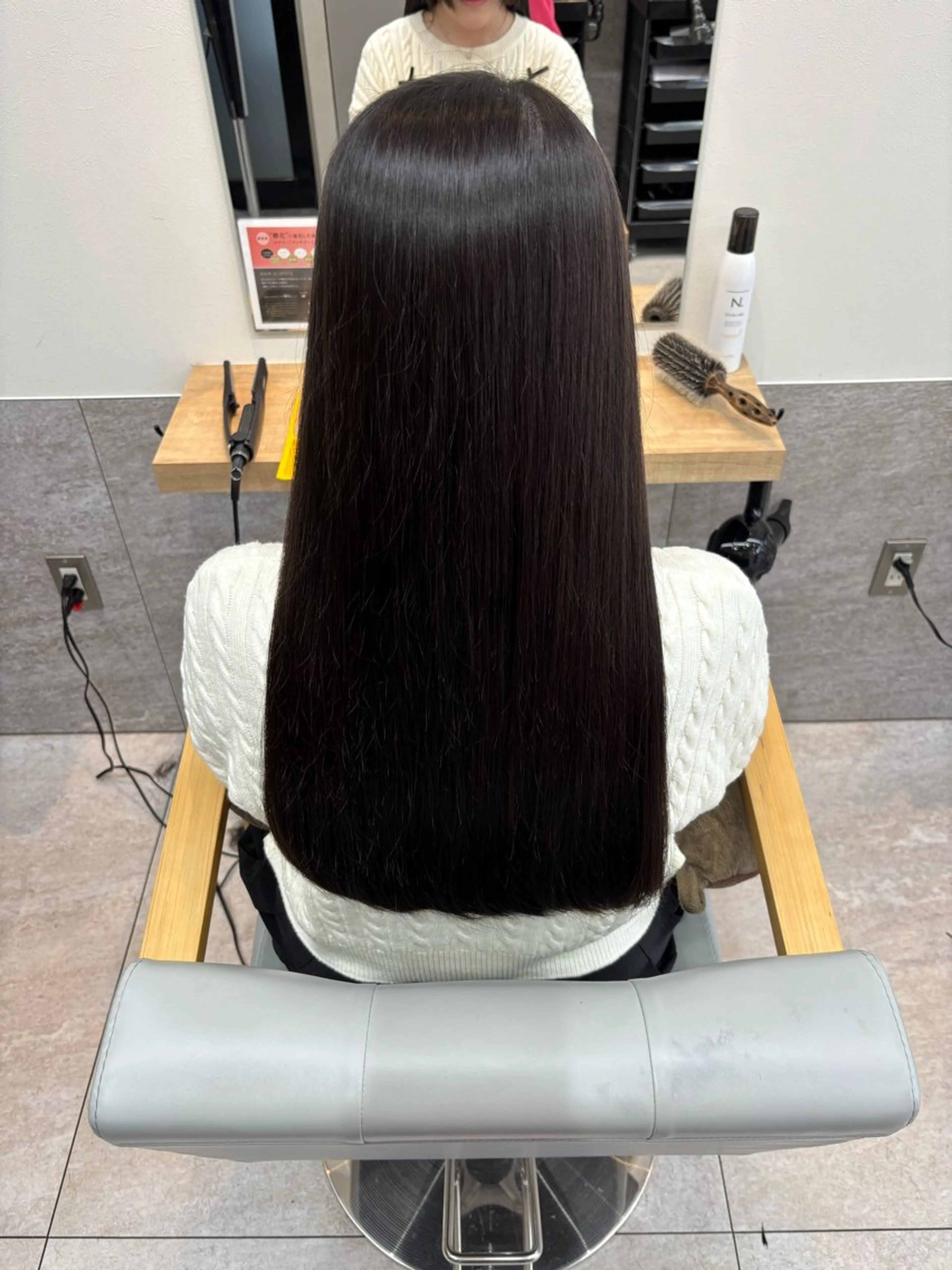 ロング 縮毛矯正 🍀あんず Nosh/博多のヘアスタイル