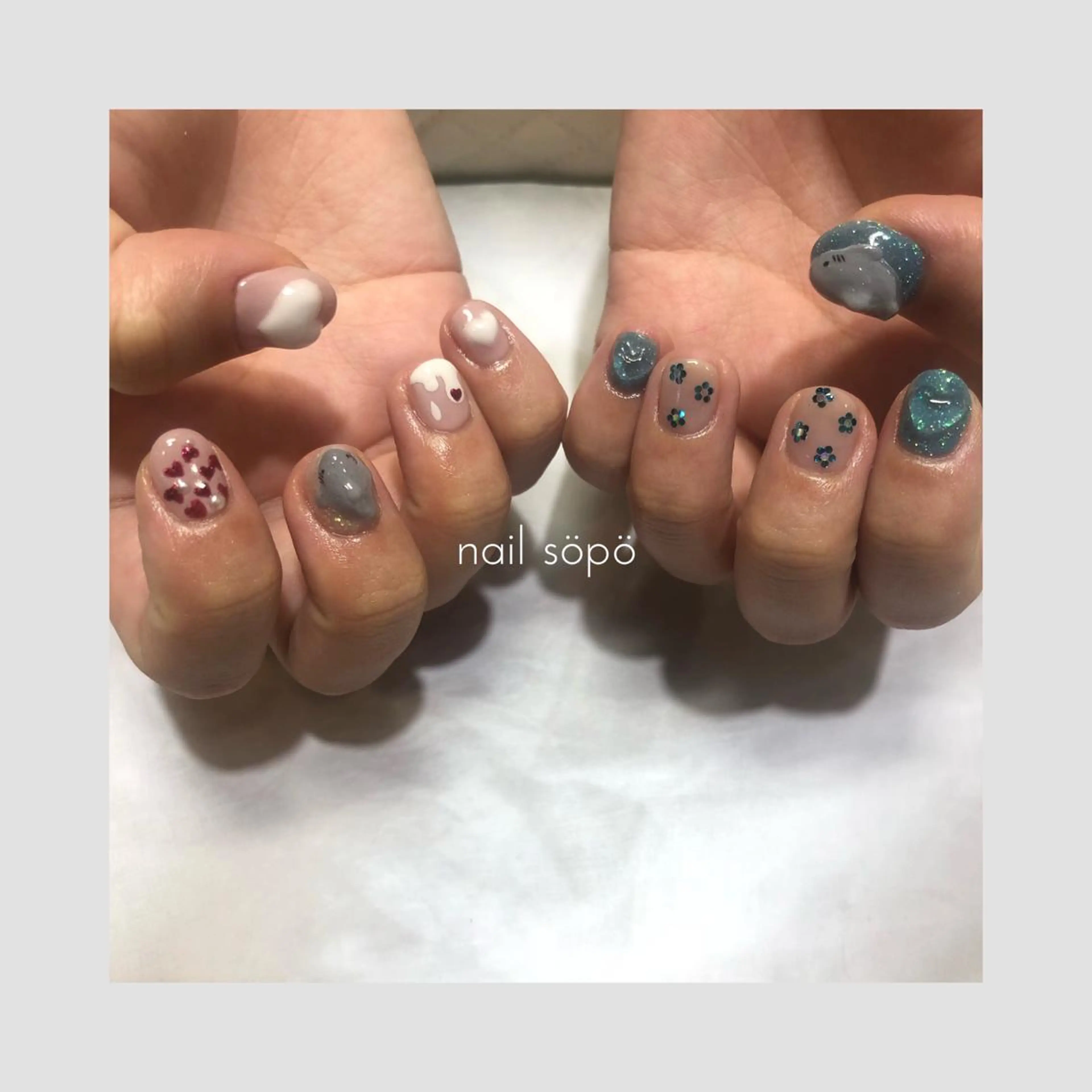 ネイル 自由が丘✳︎奥沢 nail söpöのネイルデザイン