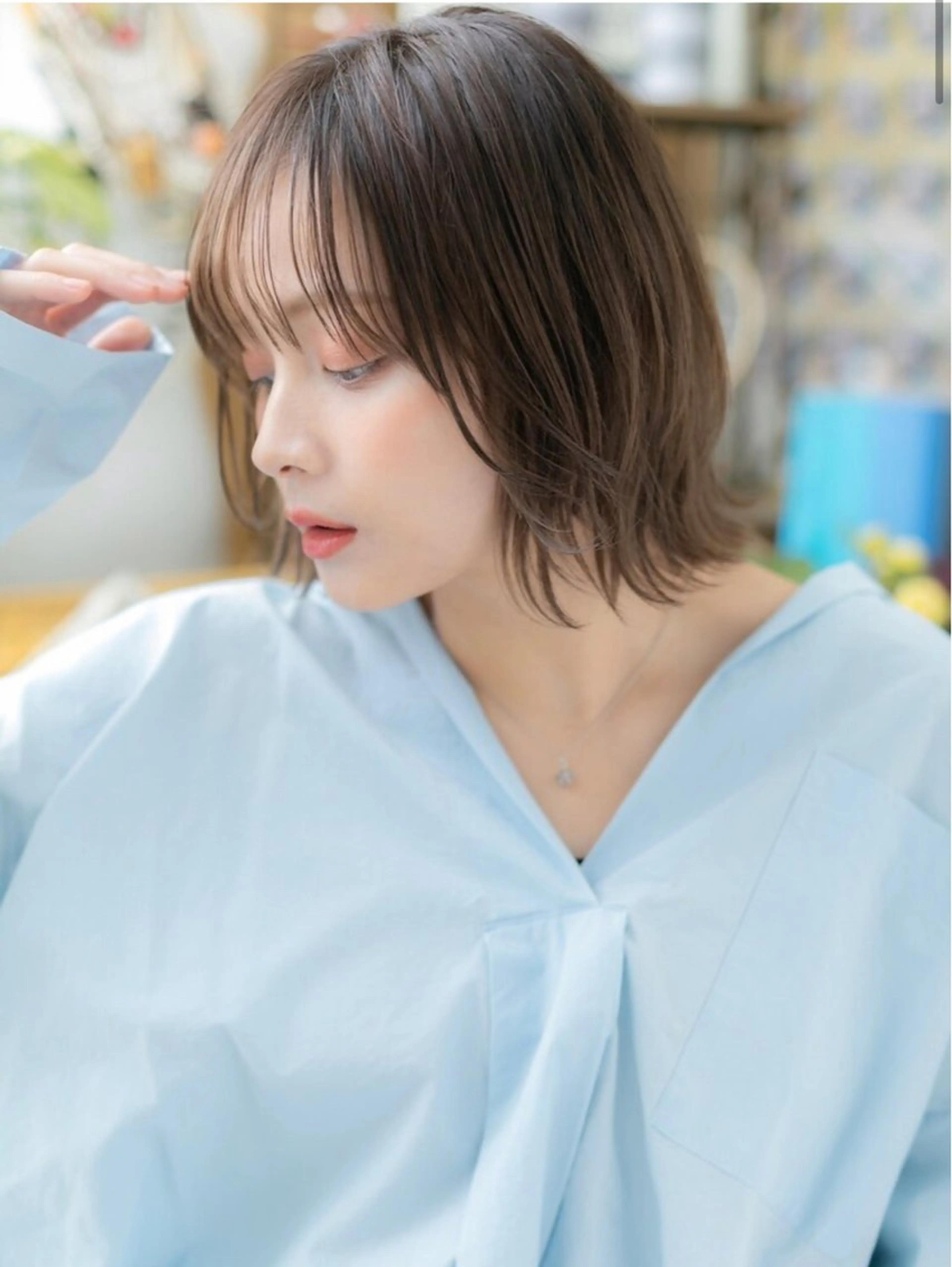 ✂️デザインカット✂️➕Drカラー【❗️業界最高濃度の栄養分❗️唯一カラーをしながら髪を綺麗に修復することできます✨️】の写真