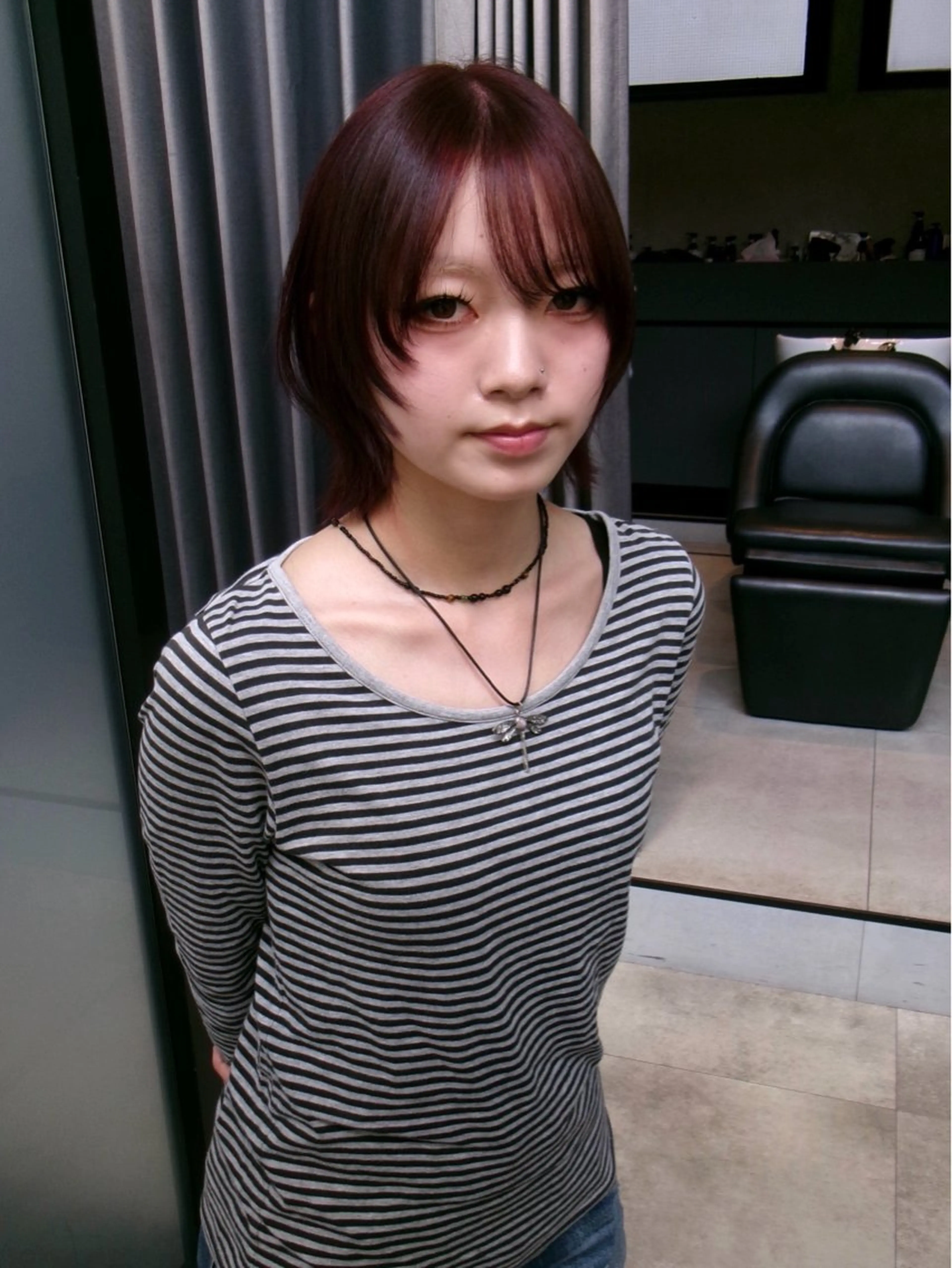 ショート カラー カット ヘアカラー トリートメント MIMI🌻໋᳝݊ 個性派カラー⑅ ⸝꙳のヘアスタイル