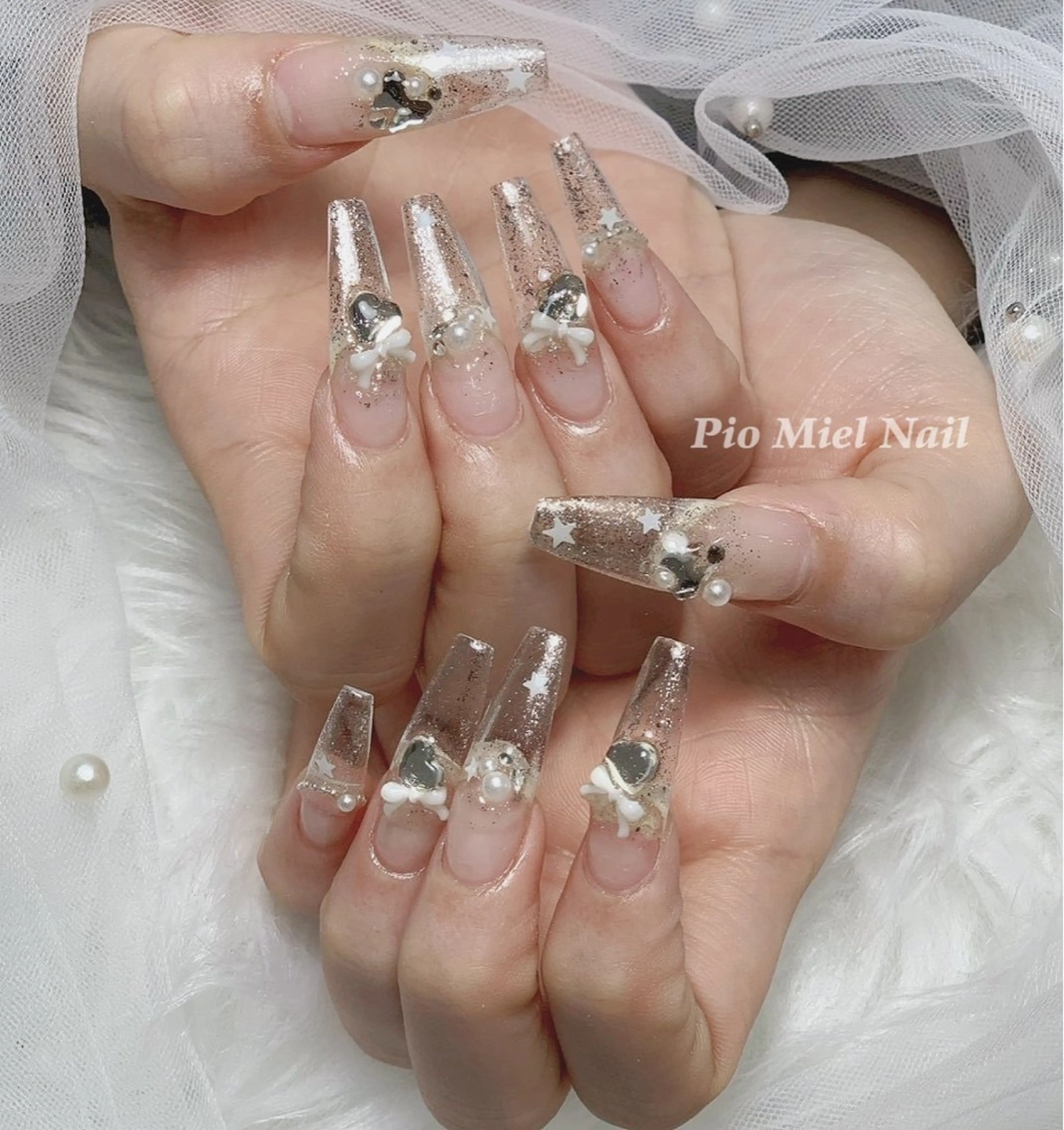 ネイル フレンチネイル 韓国ネイル マグネットネイル ニュアンスネイル ワンカラーネイル ハンドネイル Pio Mielのネイルデザイン