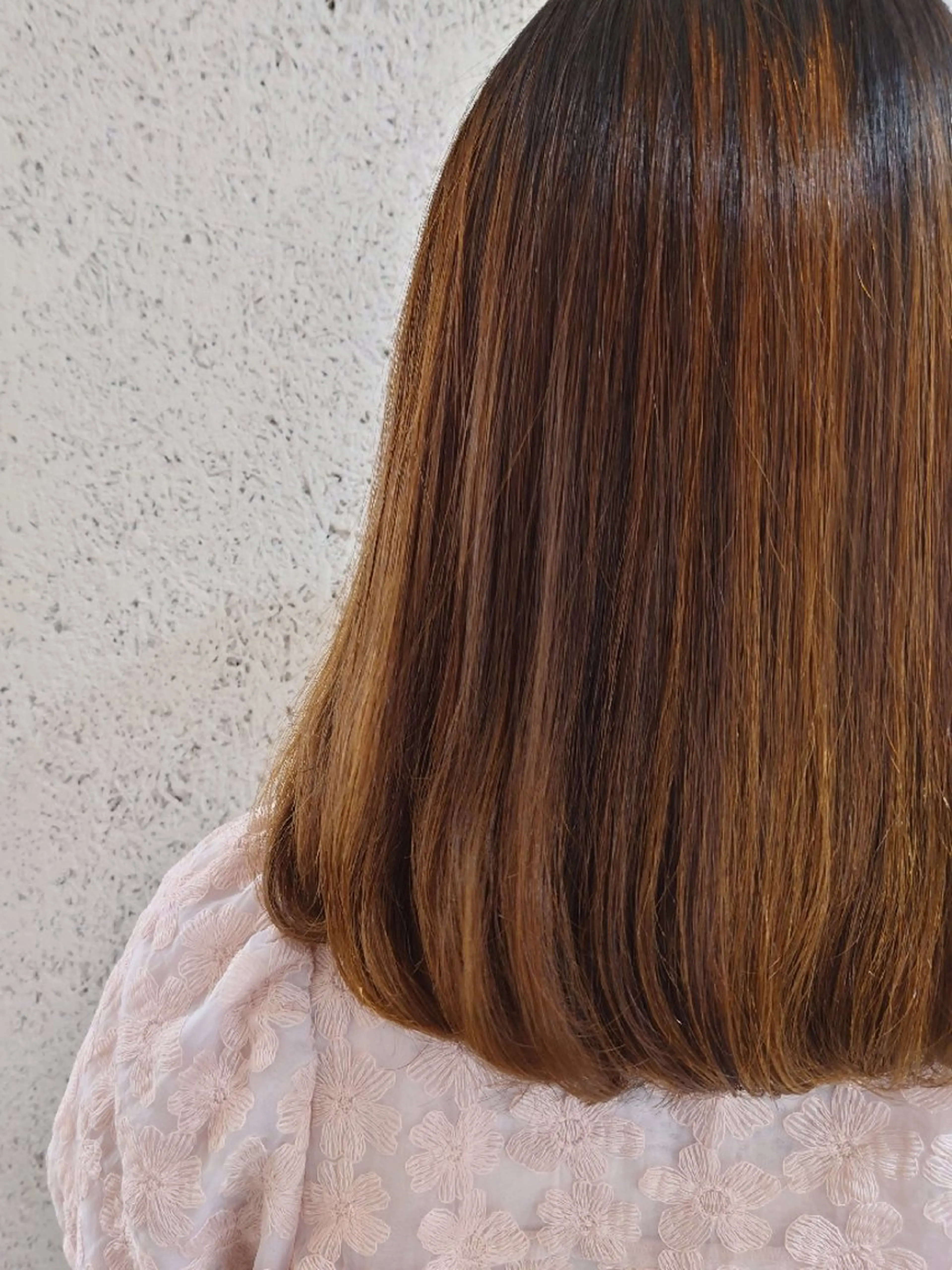 ミディアム ヘアアレンジ カラー パーマ カット パーマ 縮毛矯正 トリートメント かわい ゆうな 髪質改善/縮毛矯正のヘアスタイル