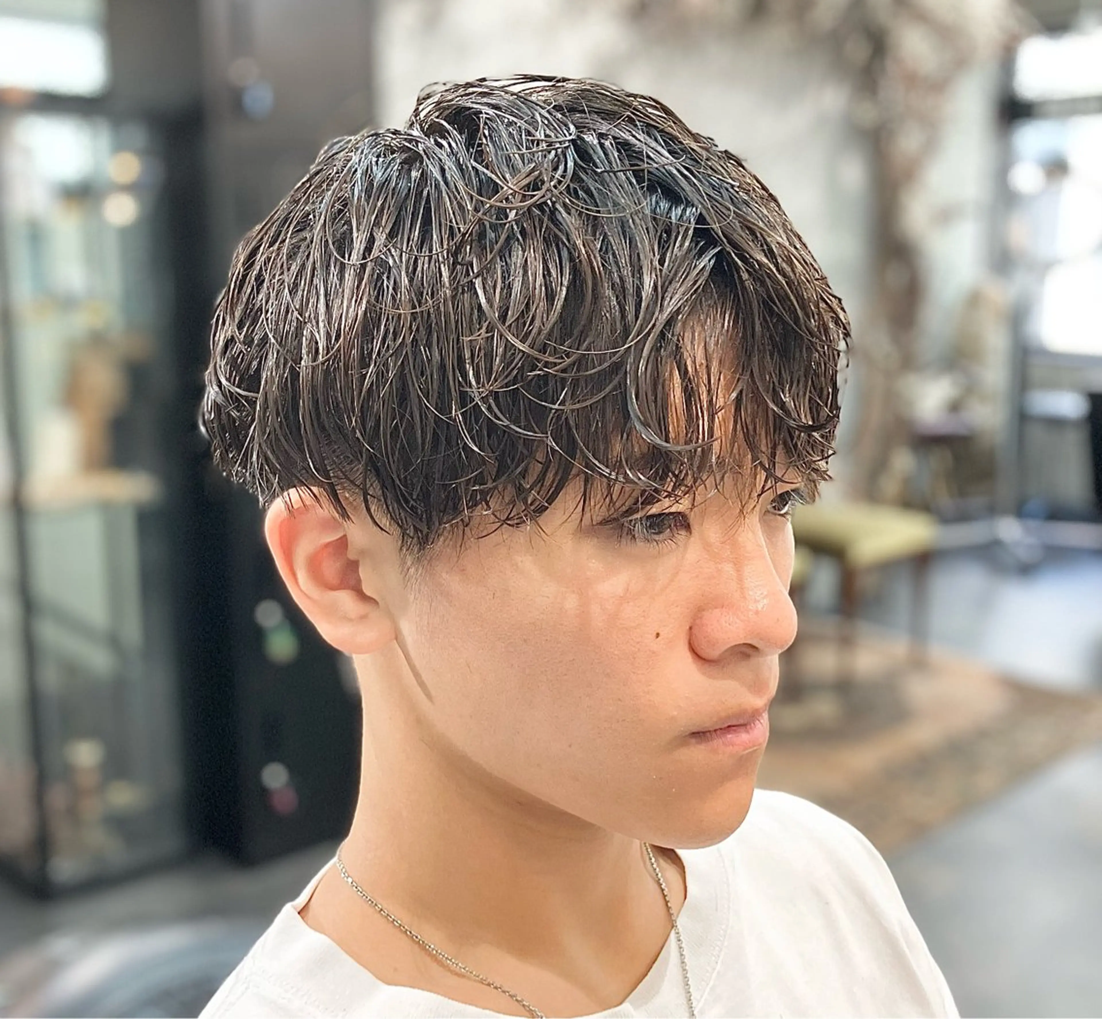 メンズカット＋シャドウパーマ　￥11000の写真